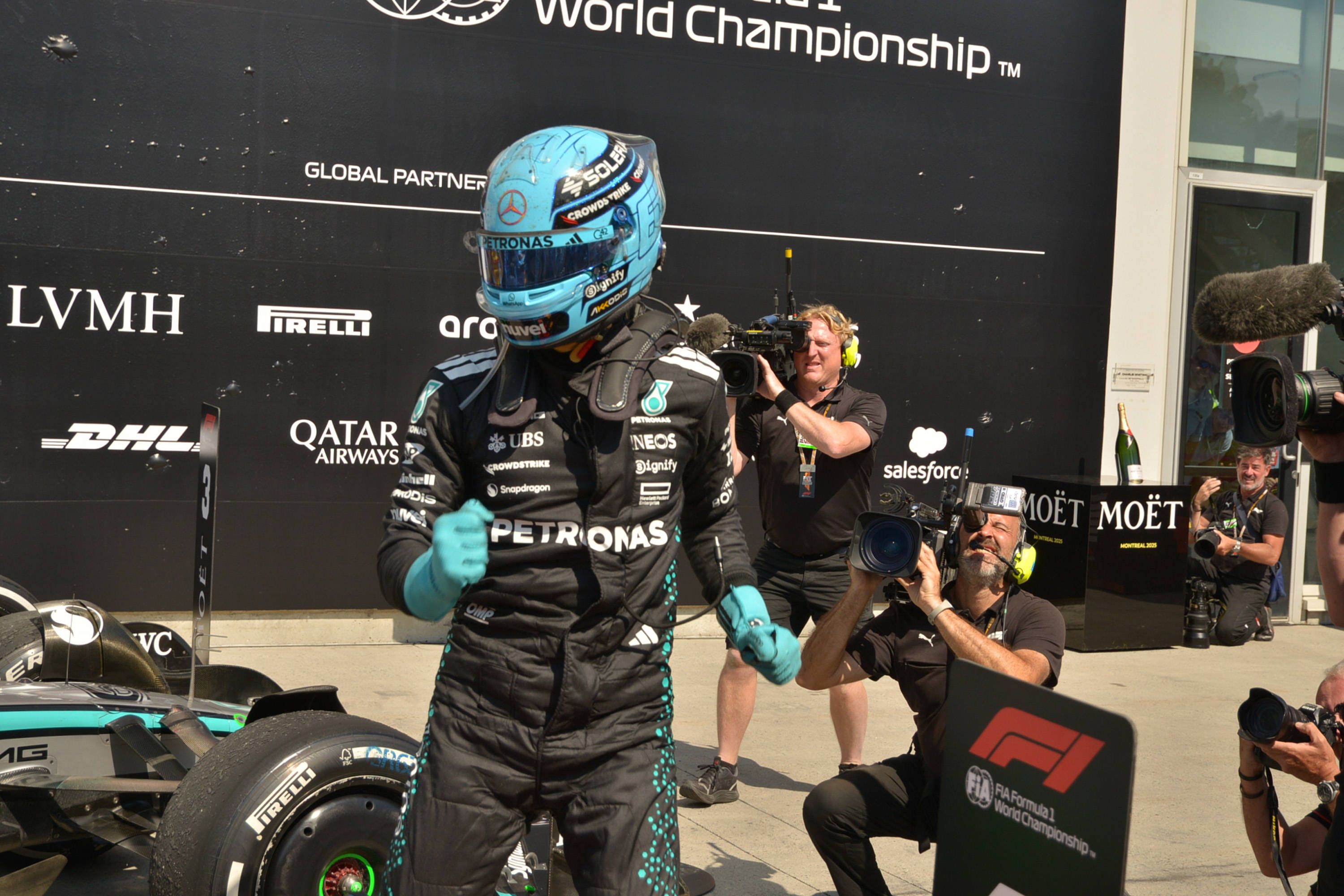 Mercedes-Star George Russell. 