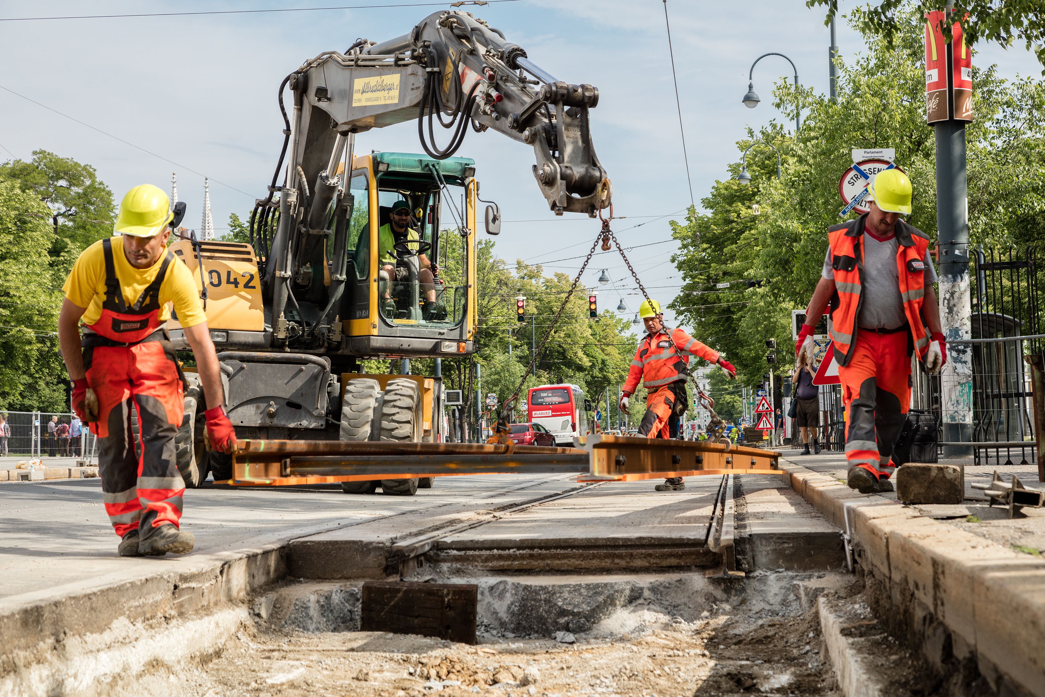 Der Baustellen-Sommer in Wien ist wieder im Hochbetrieb.