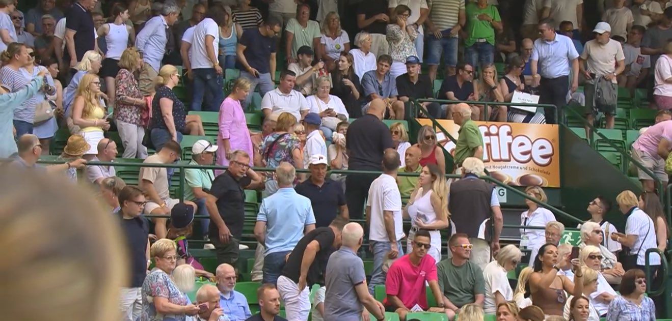 Das Spiel musste unterbrochen werden.