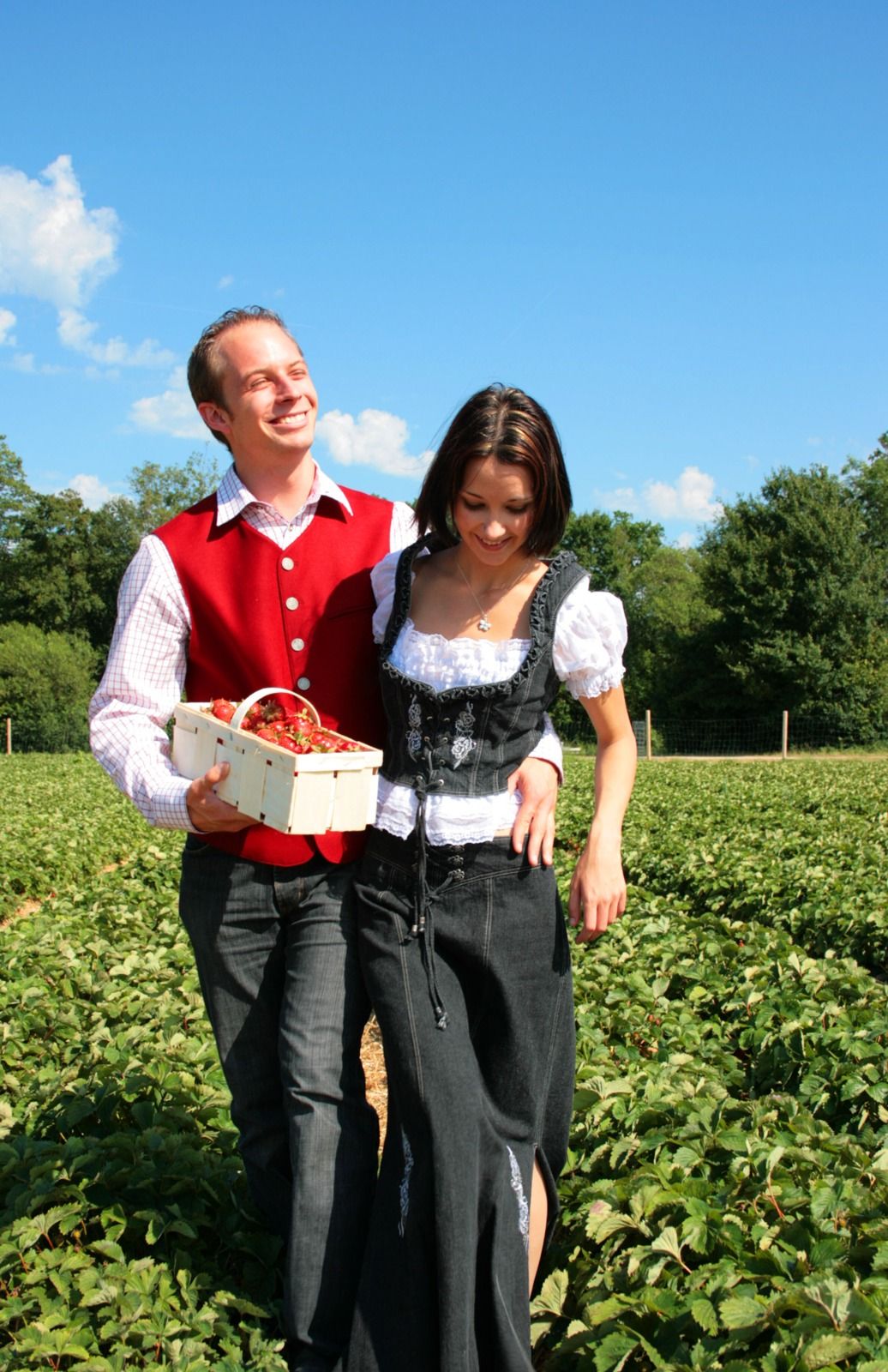 Bei den Wurzers am Erdbeerfeld