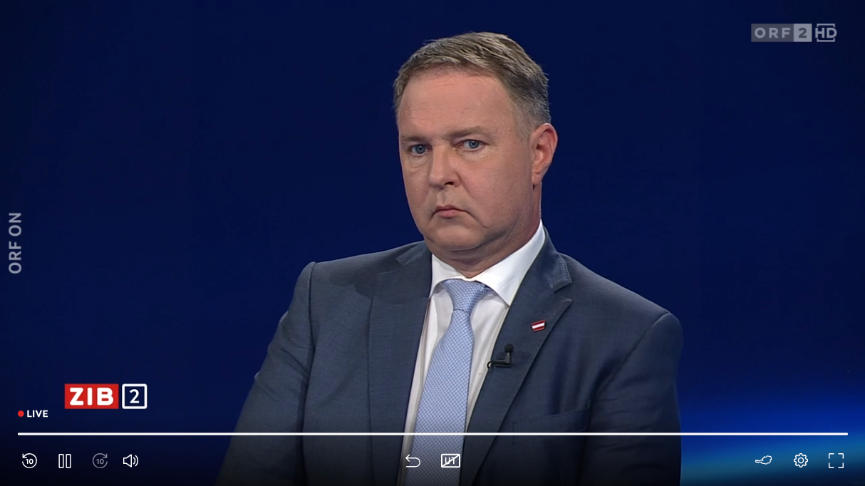 Vizekanzler Andreas Babler (SPÖ) am späten Mittwochabend in der ORF-