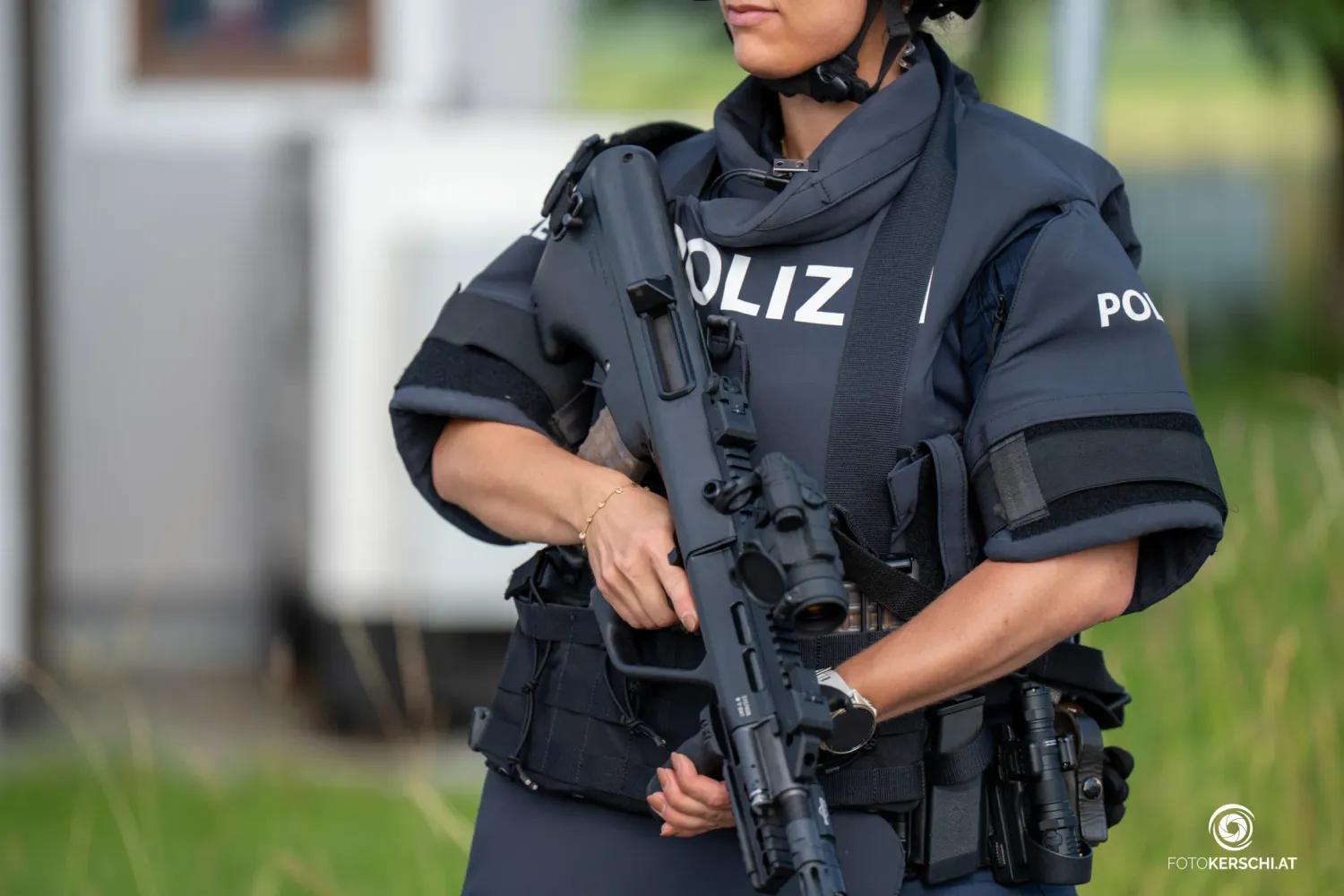 Die Cobra war Donnerstagnachmittag bei einer Prozession im Mühlviertel im Einsatz.