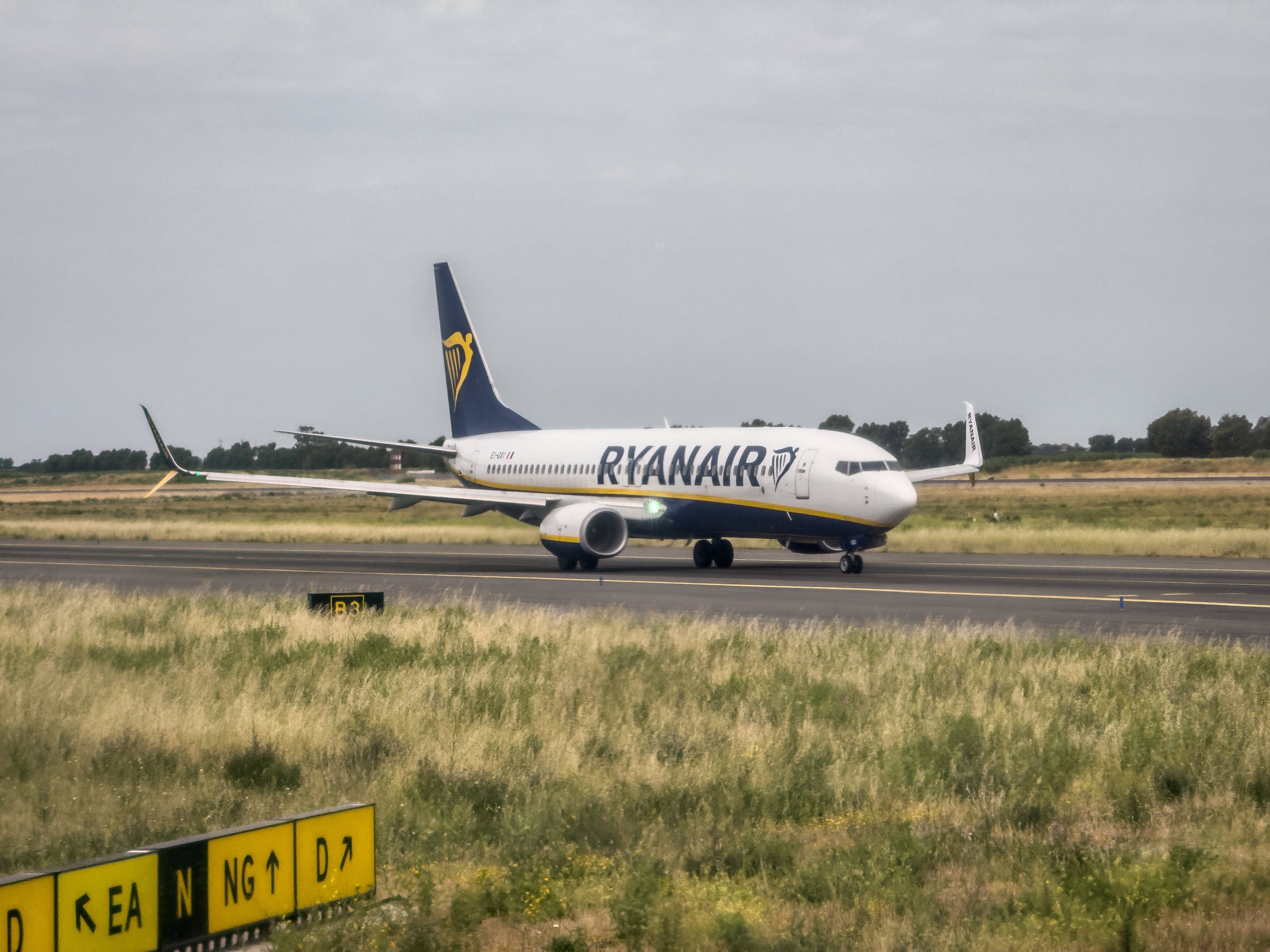 Die Ryanair-Maschine war kurz davor zu starten.