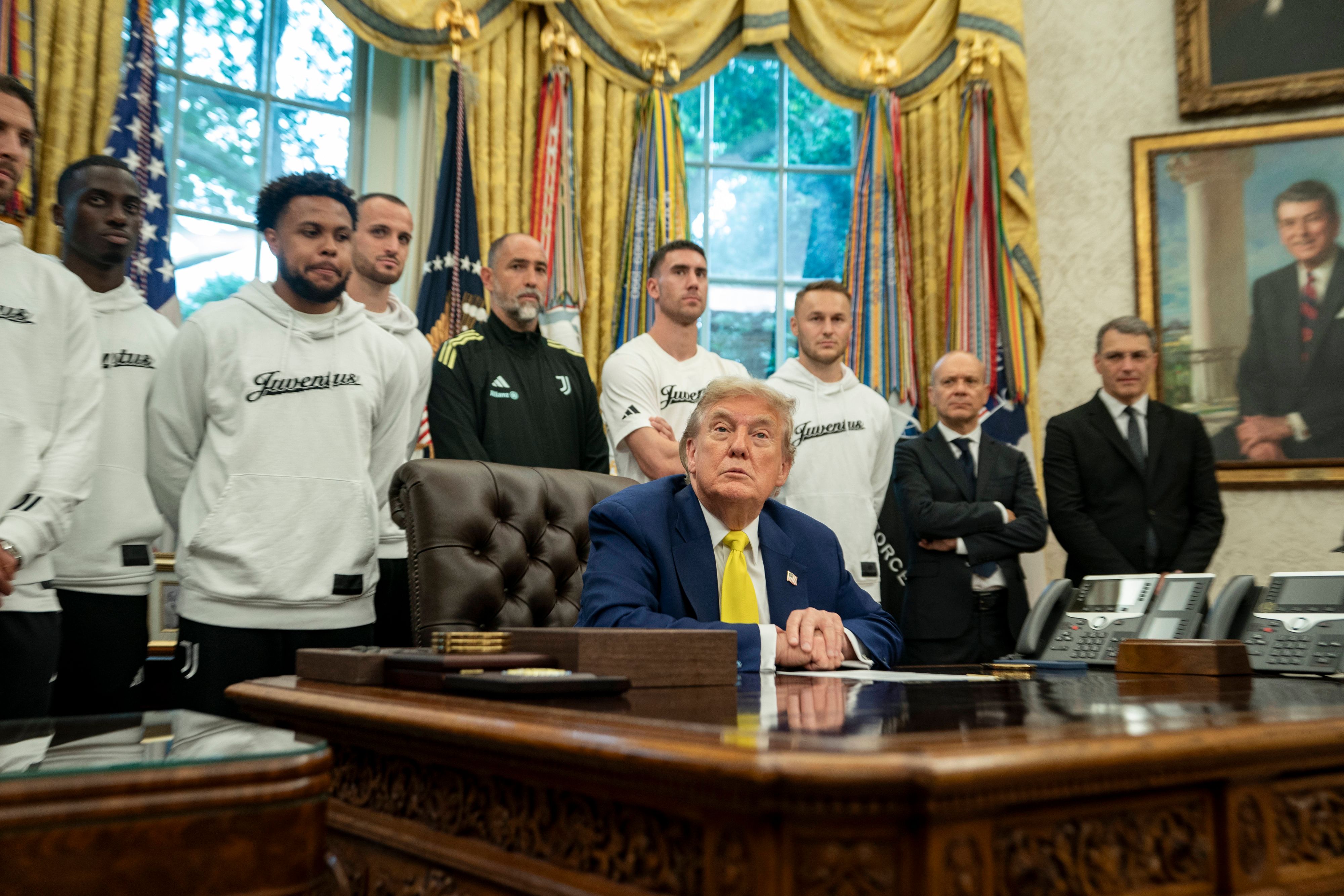 Donald Trump lud Juventus Turin ein – um Fußball ging es dann jedoch kaum.