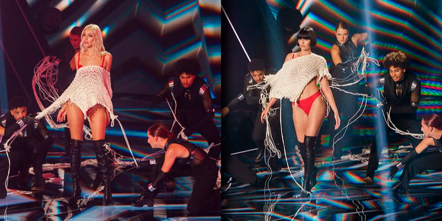 Die Models wurden live ausgezogen.