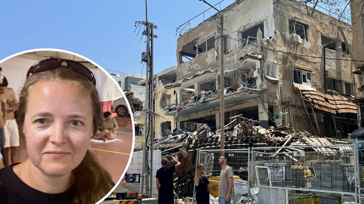 Astrid Hofer sah die Verwüstung nach einem Angriff. Foto Kreis: Die Österreicherin in einem Schutzraum unter dem Hotel.