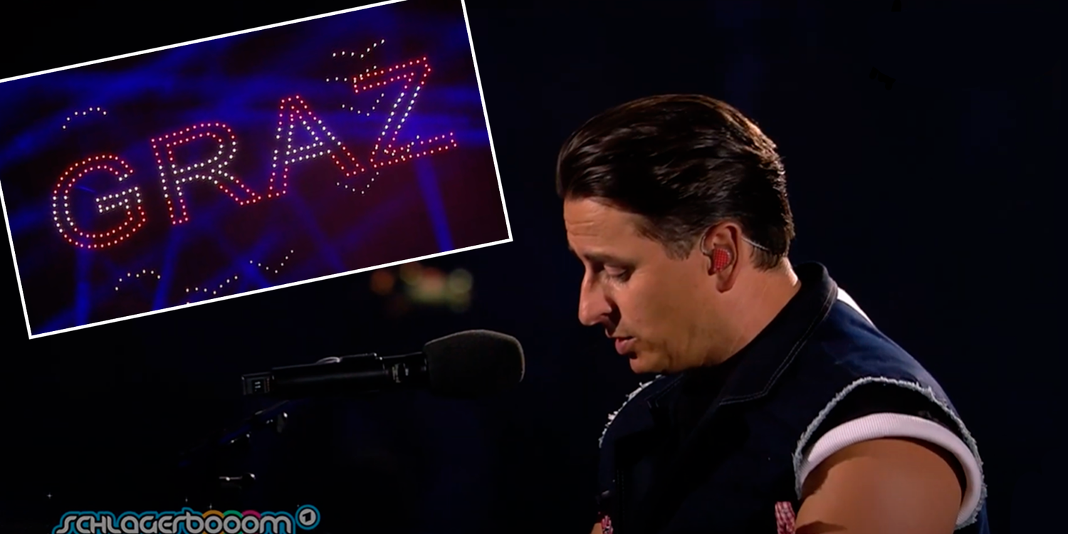 Andreas Gabalier mit einem emotionalen Moment.