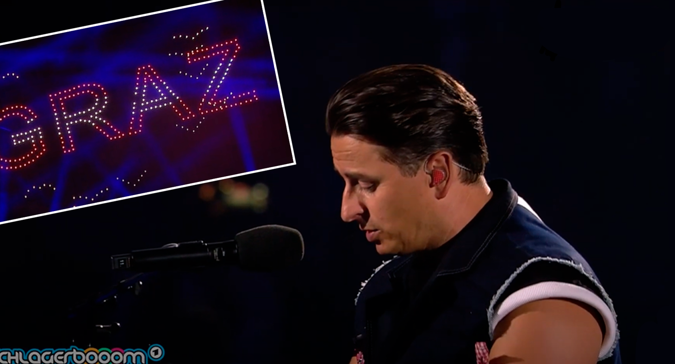 Andreas Gabalier mit einem emotionalen Moment.