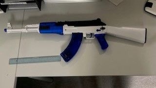 Bei der Waffe handelte es sich um ein Softair-Gewehr.
