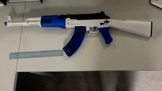 Bei der Waffe handelte es sich um ein Softair-Gewehr.