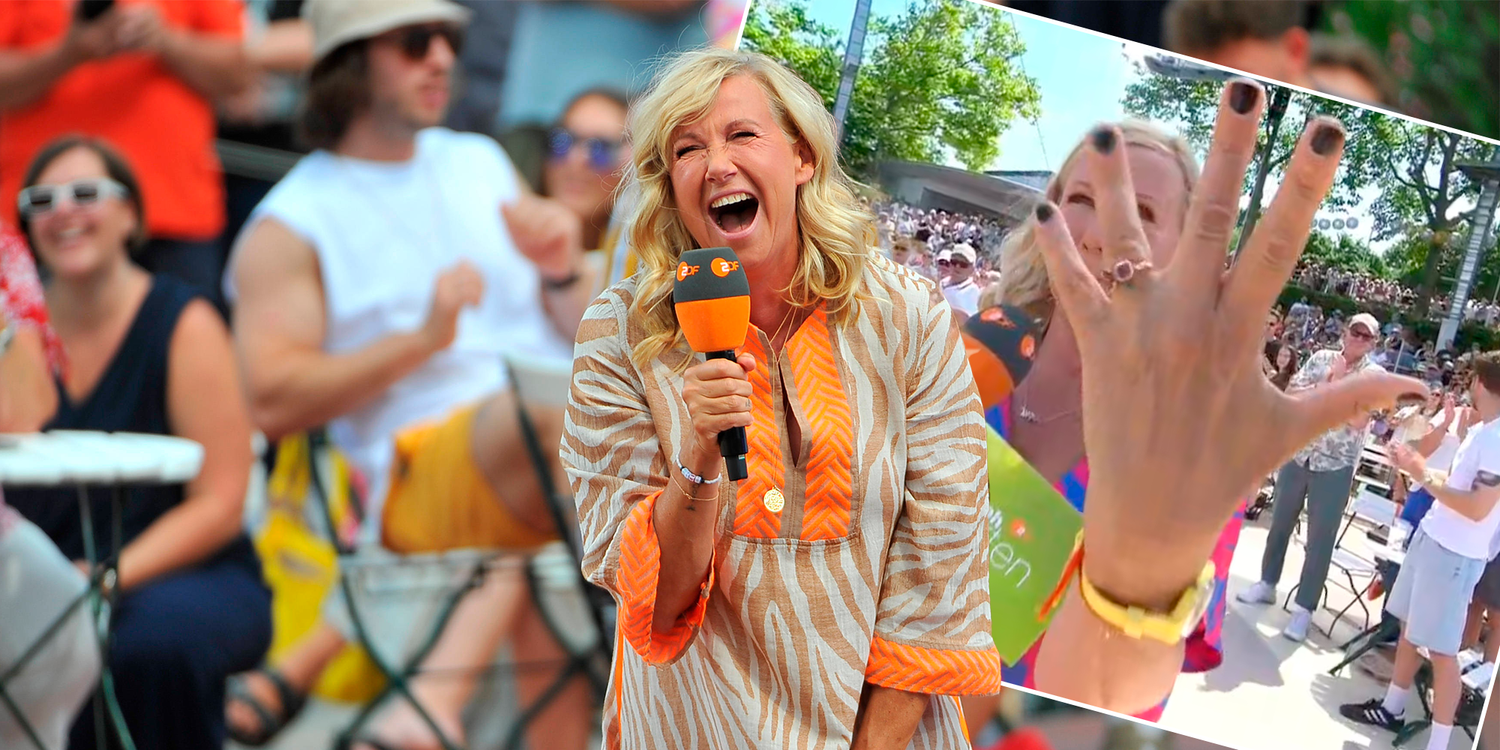 Andrea Kiewel ist offenbar verlobt.