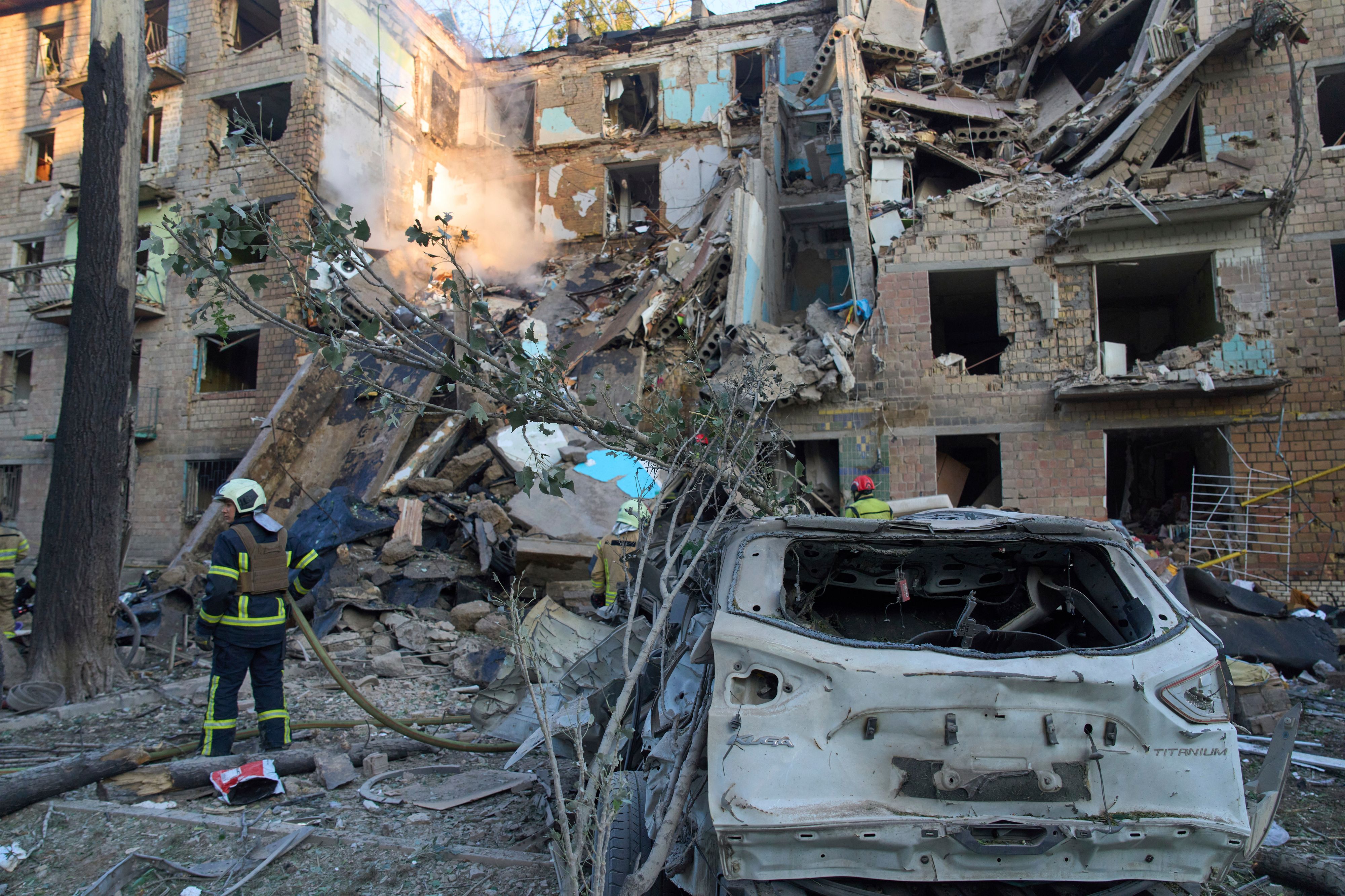 Montagfrüh kam es zu einem russischen Angriff auf die ukrainische Hauptstadt Kiew.