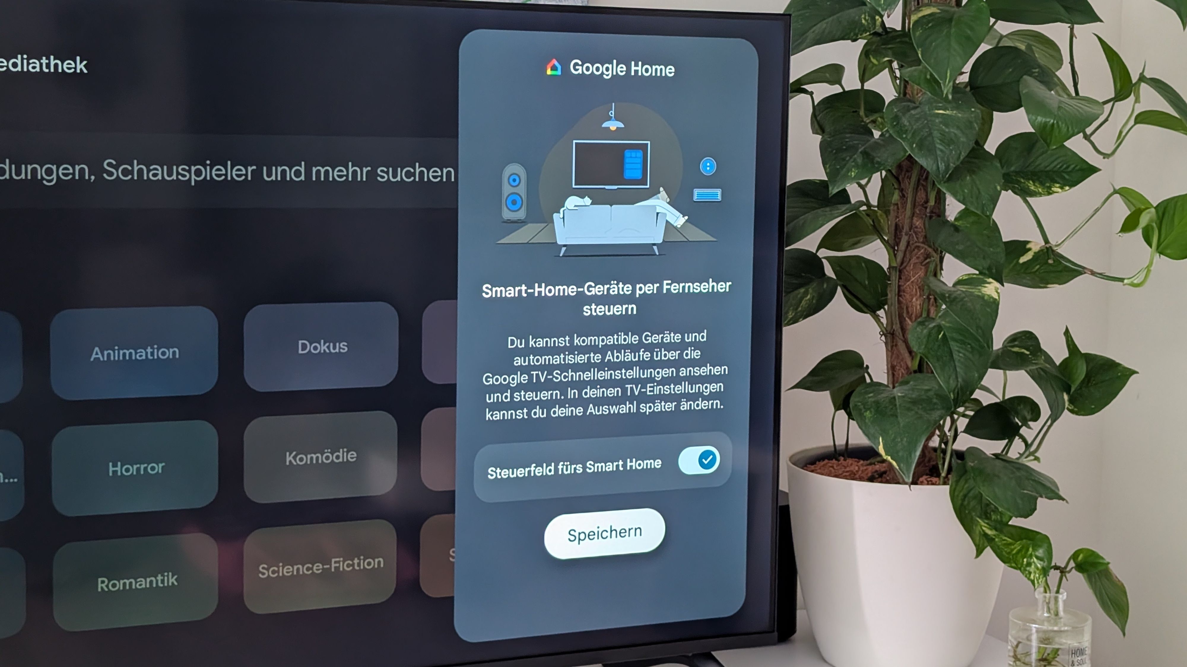 Auch das Smart Home lässt sich über den Xiaomi-Fernseher dank Google TV steuern.