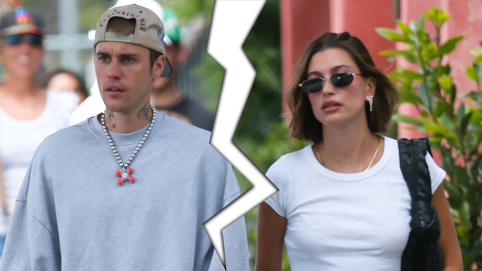 Bei Justin und Hailey Bieber soll es nicht so rund laufen.