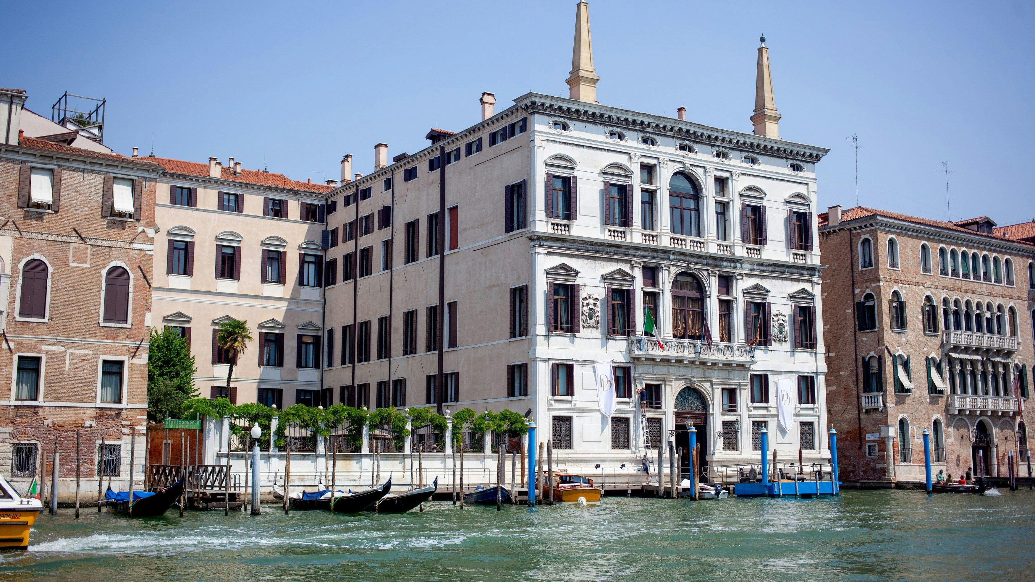 Das Aman Venice am Canal Grande, eines von insgesamt fünf Luxushotels, in denen die Gäste der Hochzeit untergebracht sein werden