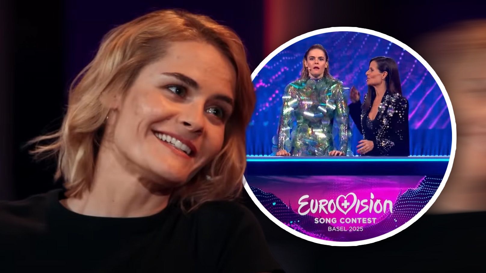Hazel Brugger hatte eine Outfit-Panne beim "ESC", hat es aber sehr spät erst gemerkt.