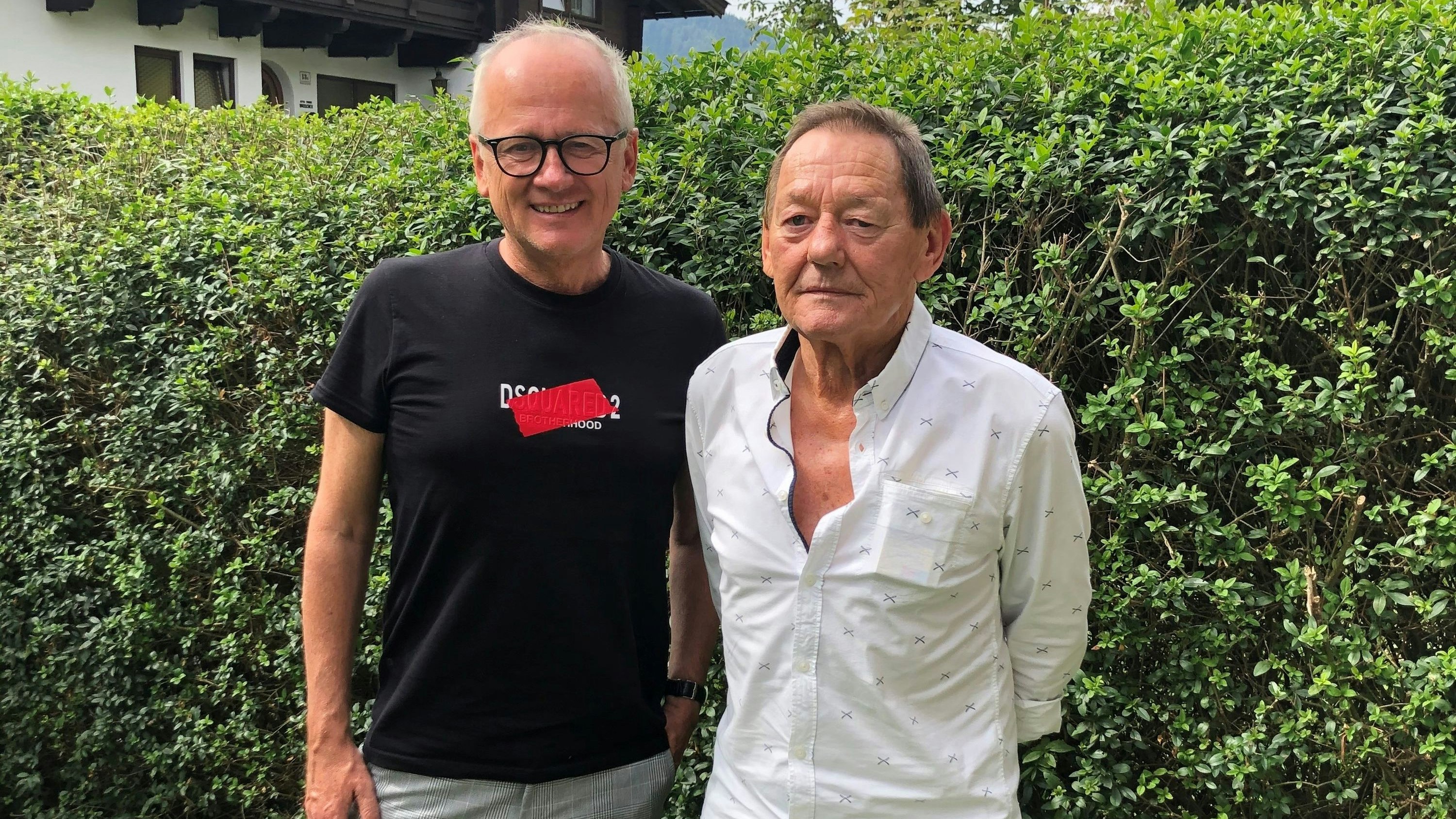 Andy Marek mit Wolfgang Ambros.