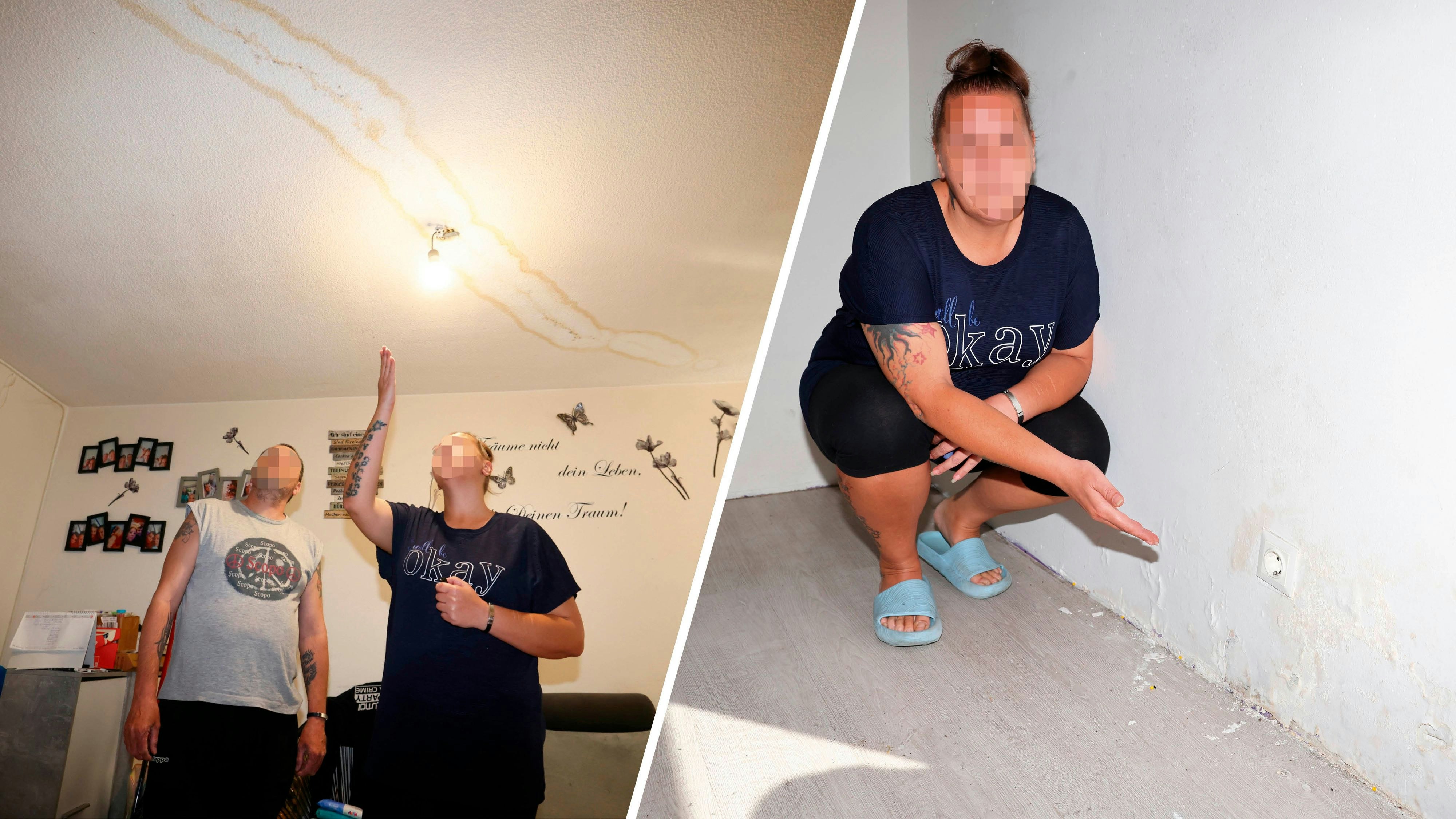 Heute.at - Sind am Ende – Familie kämpft gegen Wasser in Wohnung