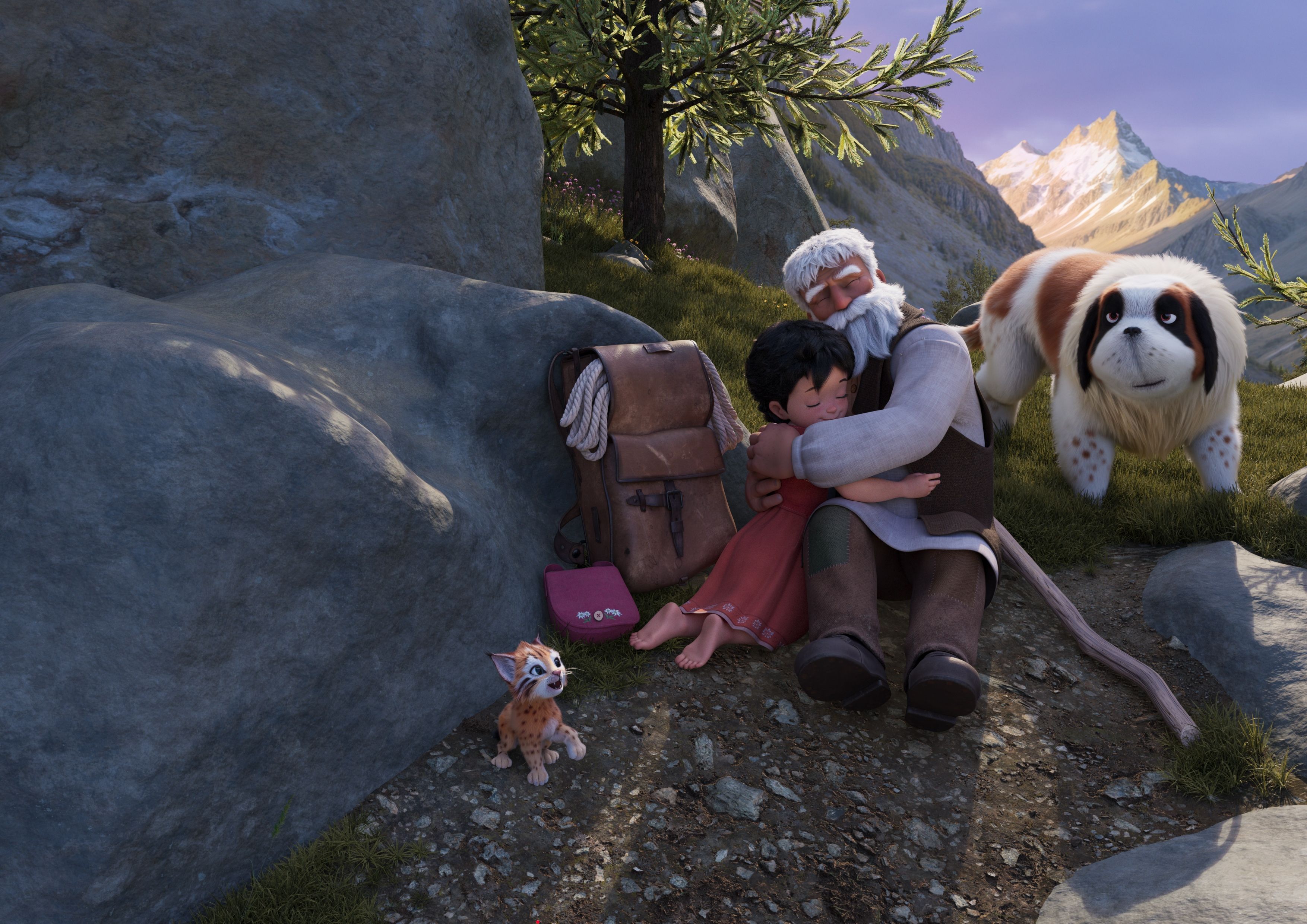 Heidi und der Alm-Öhi.