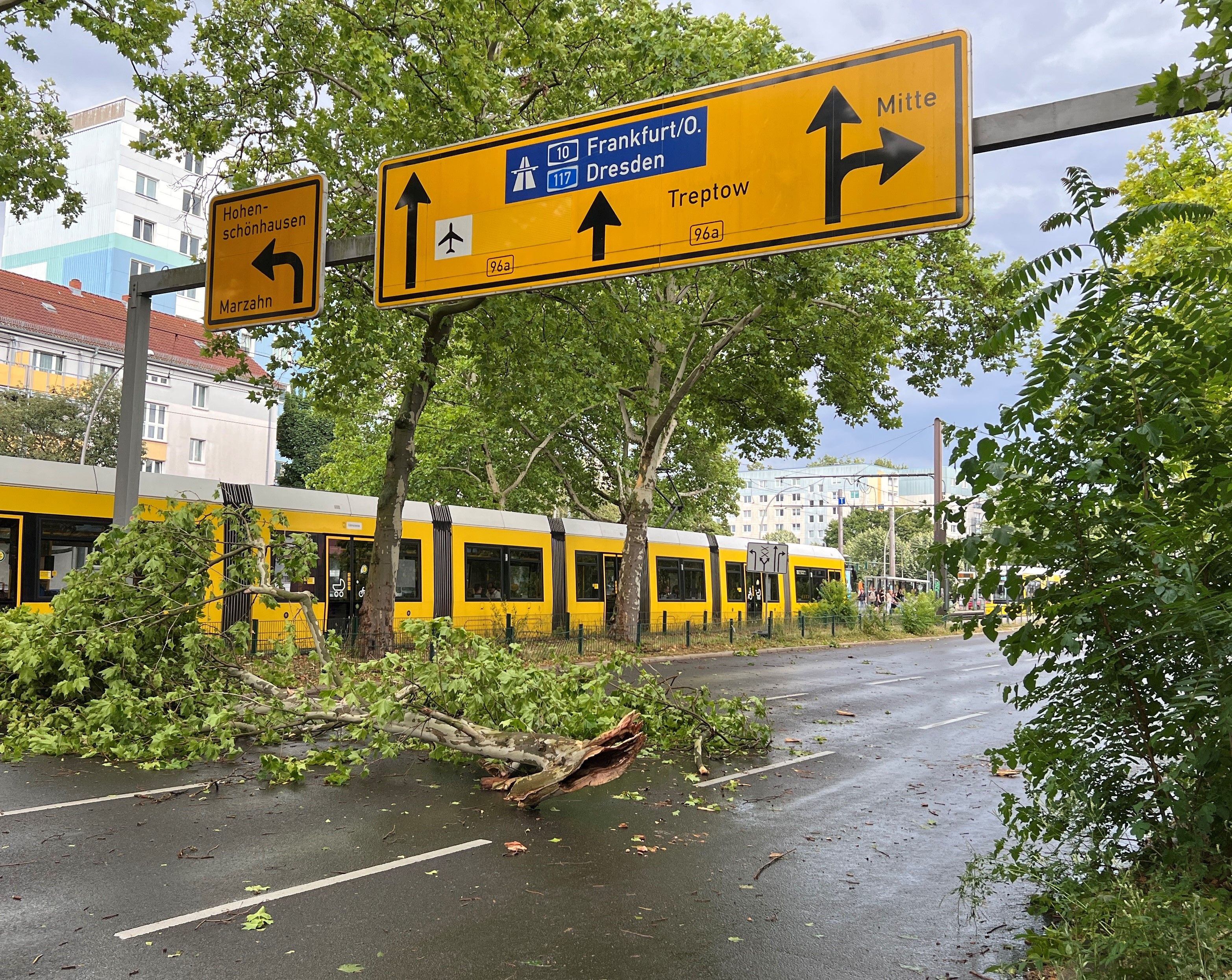 Heftige Unwetter sorgen in Berlin für Chaos.