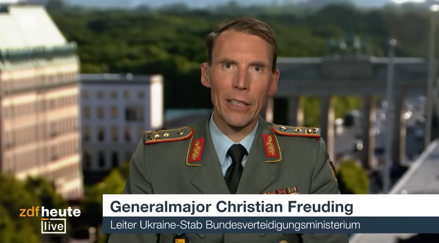 Christian Freuding, Generalmajor der deutschen Bundeswehr, widerspricht Putin klar.