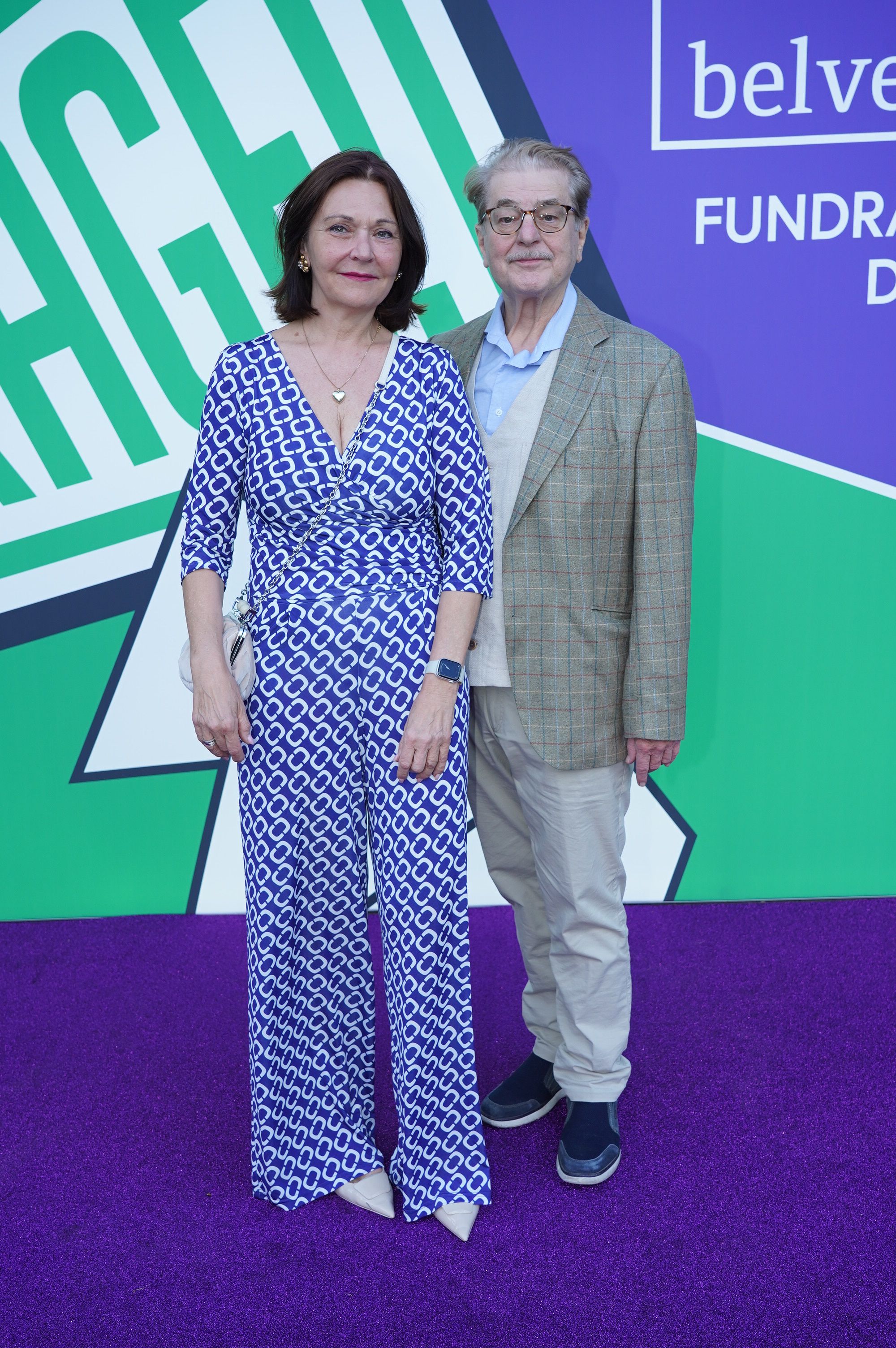 Claudia Suppan mit Partner Erwin Steinhauer beim Fundraising-Dinner.