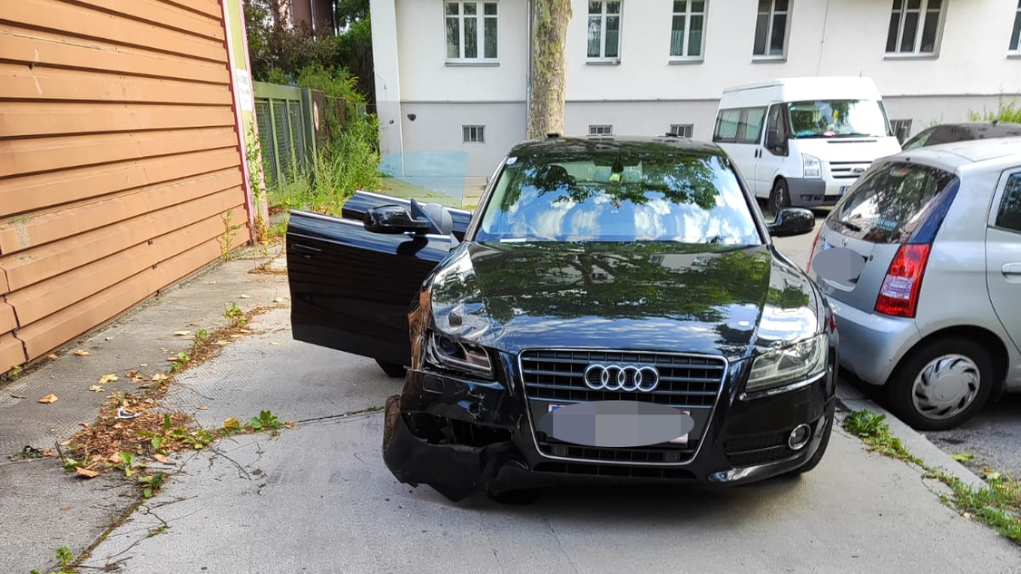 Das Unfallauto erlitt auch einige Schäden