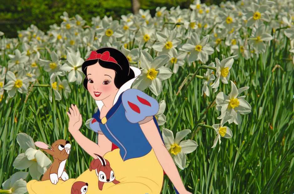 Hoher Besuch: Schneewittchen im Botanischen Garten Wien (3. Bezirk).