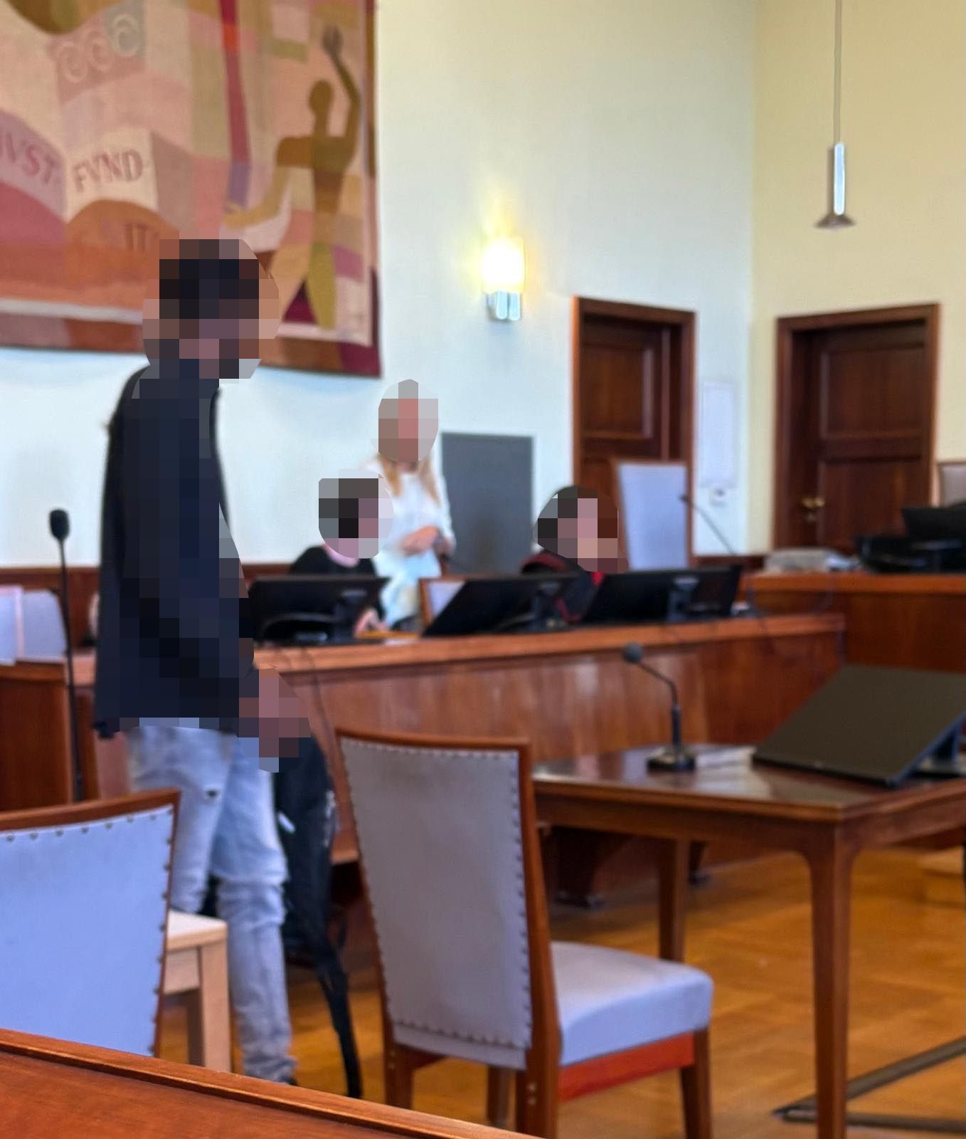 Der Angeklagte beim Prozess in Wr. Neustadt