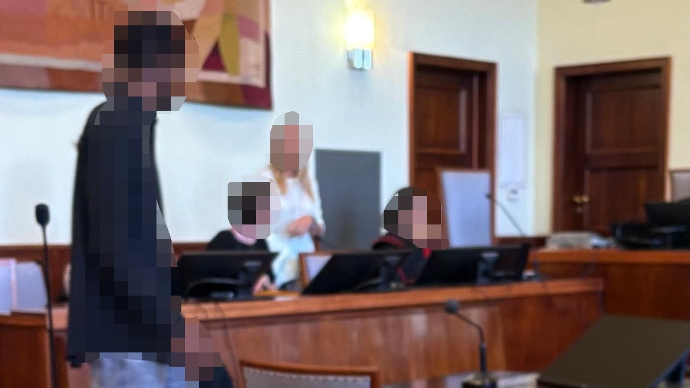 Der Angeklagte beim Prozess in Wr. Neustadt