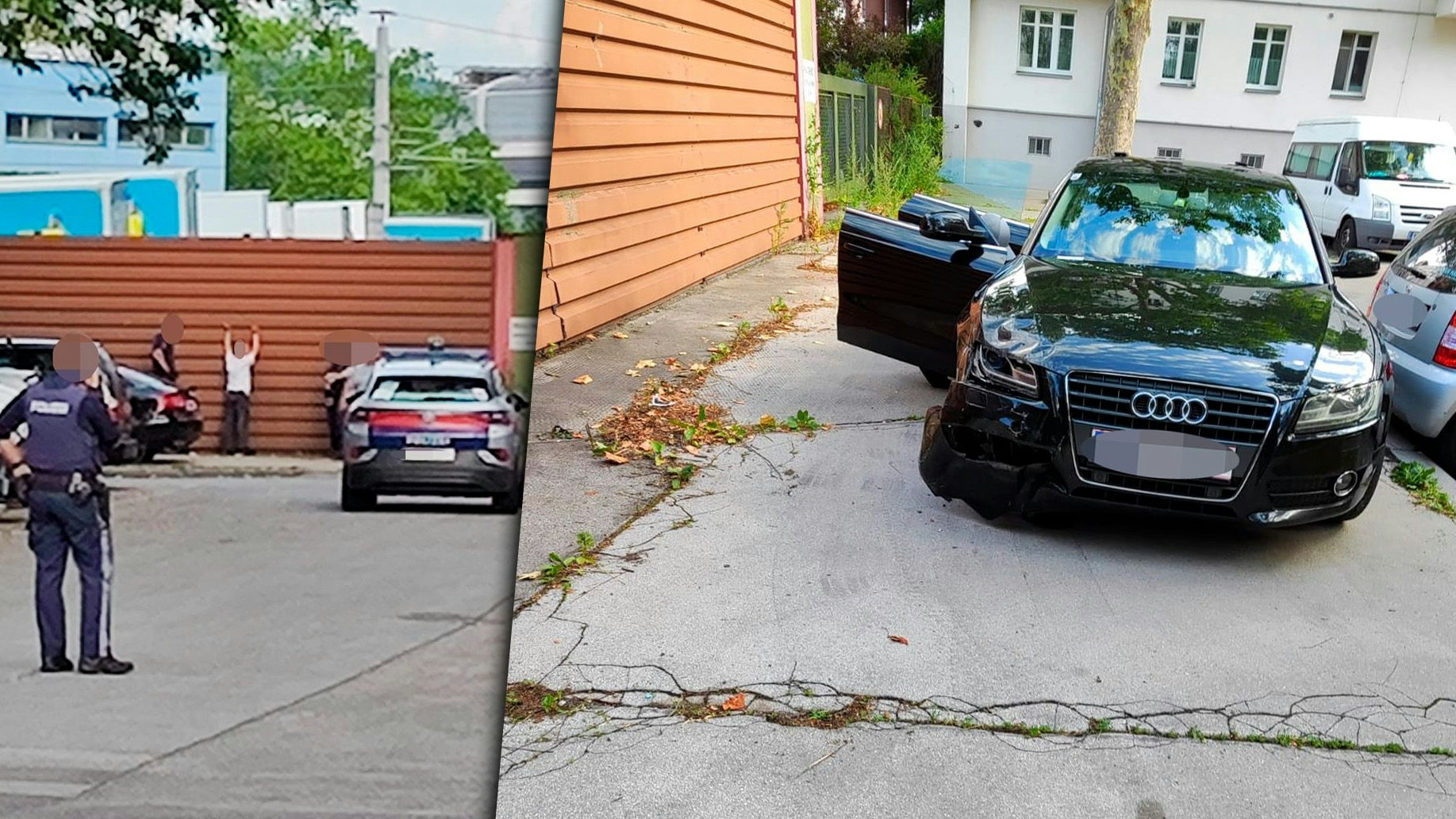 Teenie bricht Autos in Wien auf, fährt Audi zu Schrott