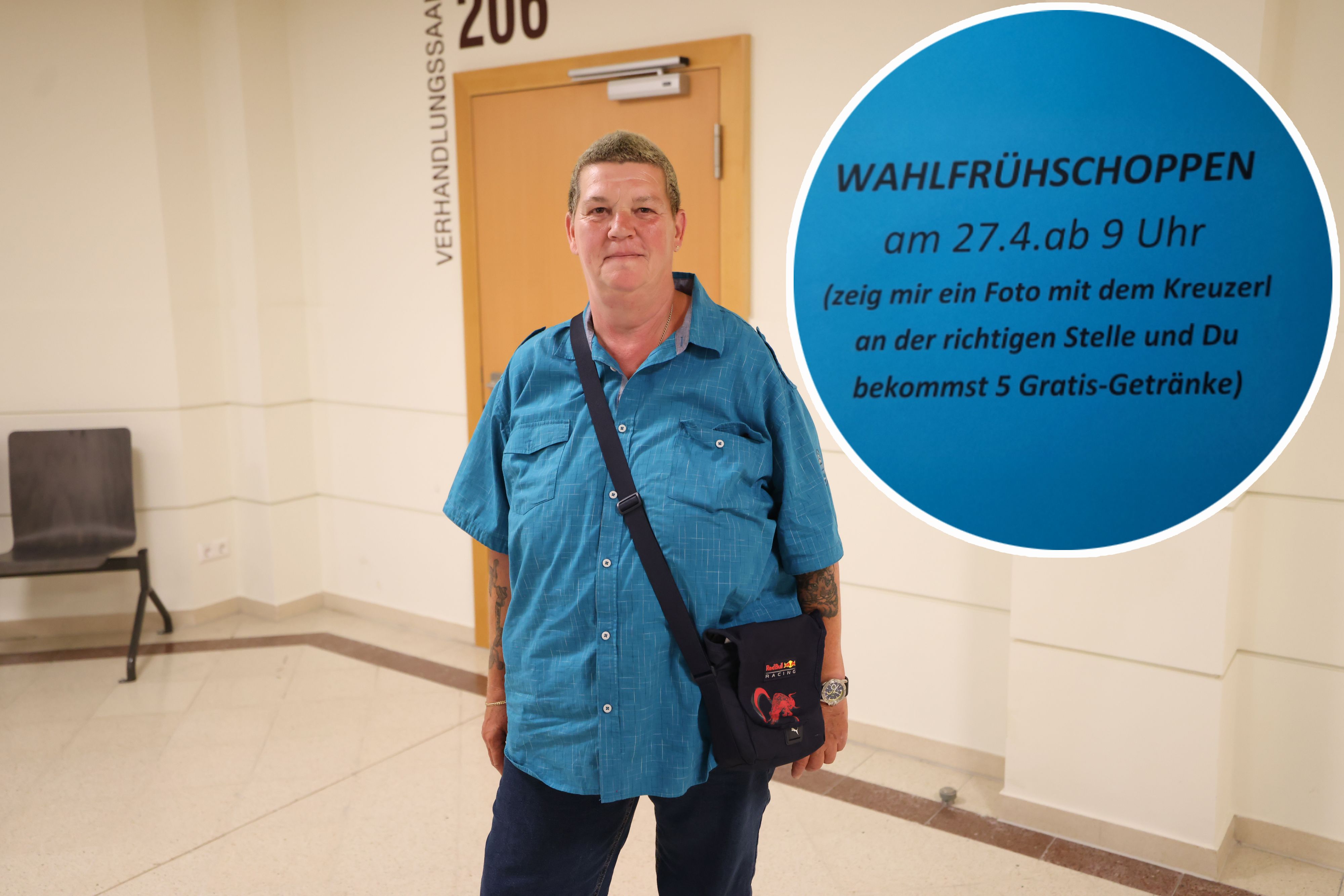 Wegen dieses Facebook-Postings stand Susanne R. (60) am 25. Juni in Wien vor Gericht. Das Angebot: 5 Gratis-Getränke gegen ein Foto vom FPÖ-Kreuzerl.