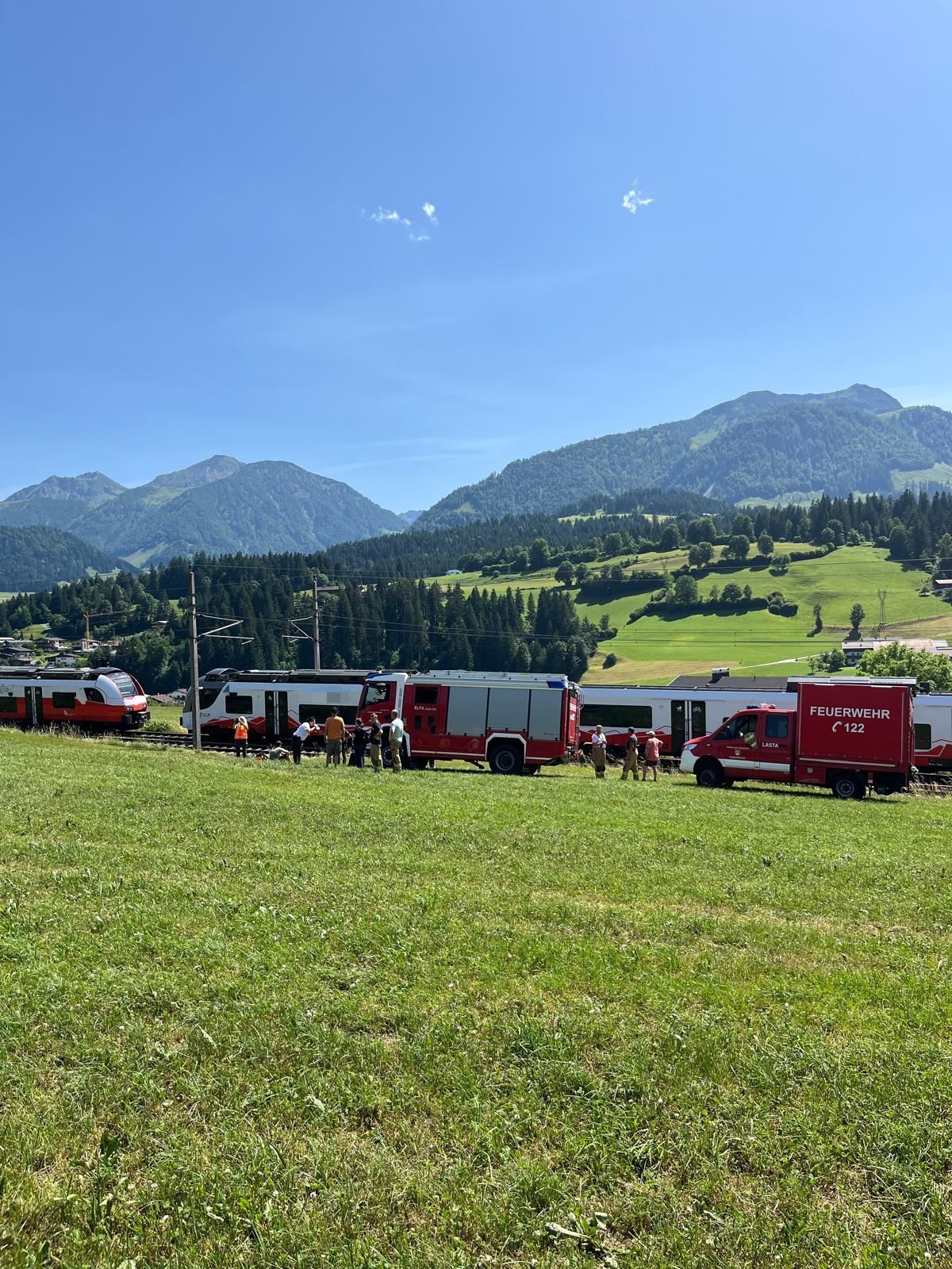 Am Mittwoch musste ein Regionalzug bei Fieberbrunn evakuiert werden.