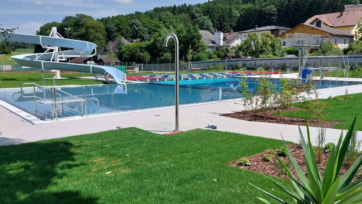 Ein Eindruck vom neuen Freibad in Neuhofen an der Ybbs.