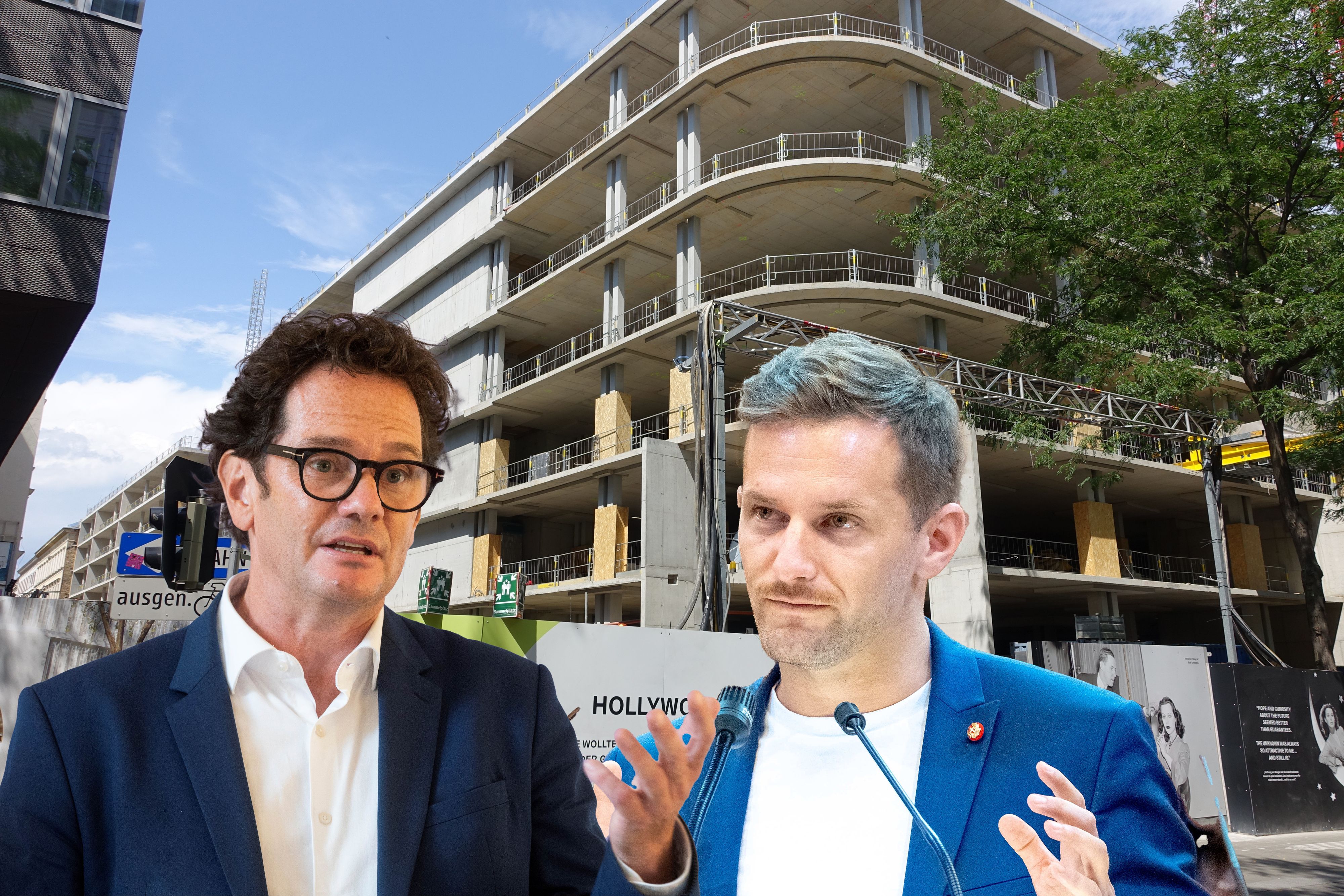 In der Wiener Mariahilferstraße errichtet Benko derzeit das Edel-Kaufhaus 