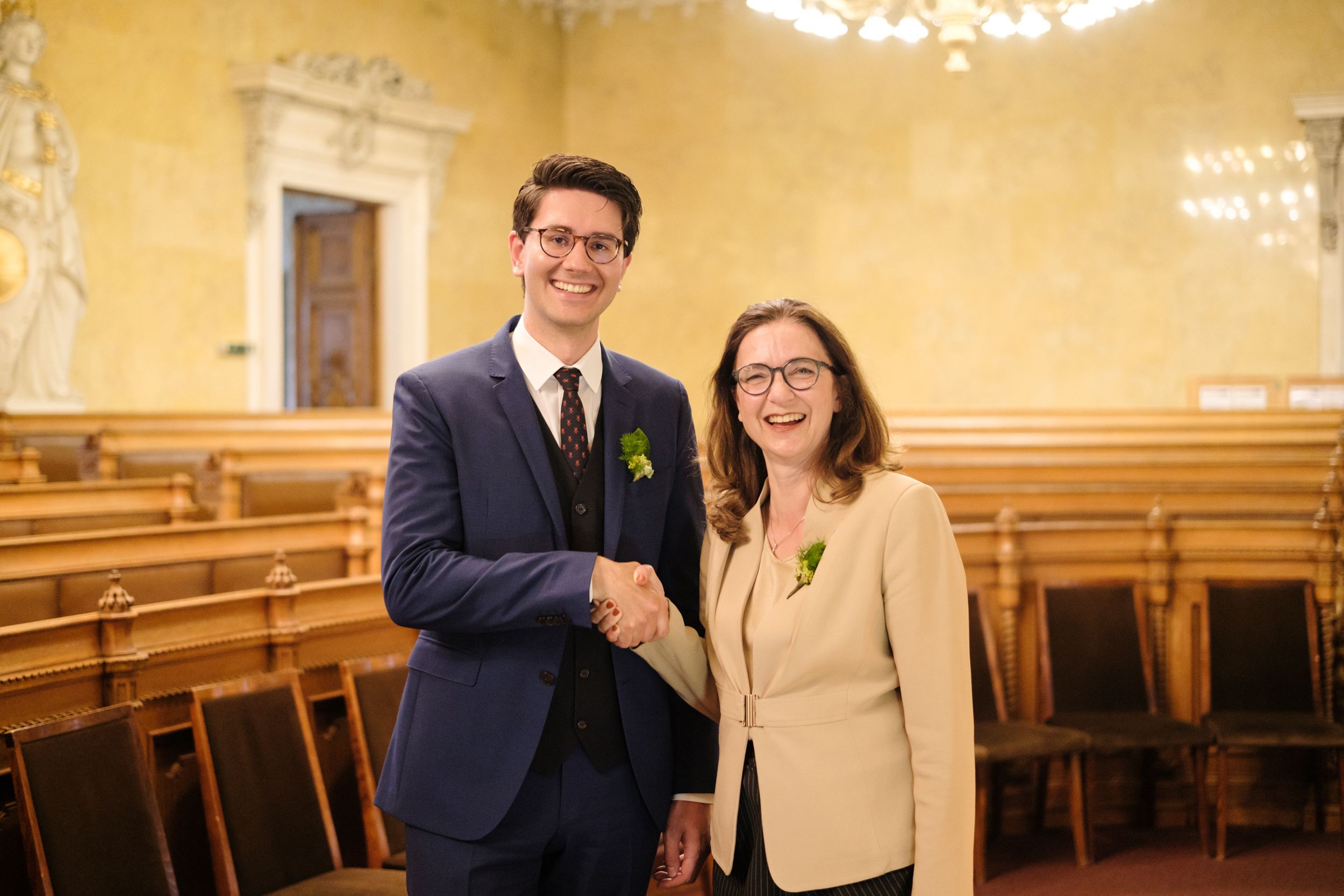 Florian Wunsch (29) übernimmt den Vorsitz im Josefstädter Bezirksparlament von Vorgängerin Birgit Forgó-Feldner.