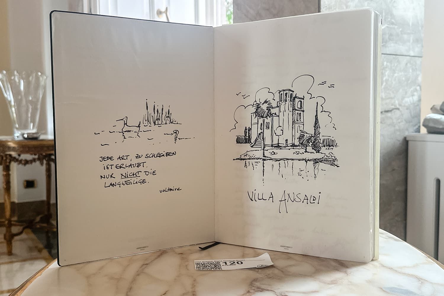 Heiß umkämpft: Für das Gästebuch von René Benkos Villa Ansaldi am Gardasee werden derzeit bereits fast 14.000 Euro geboten