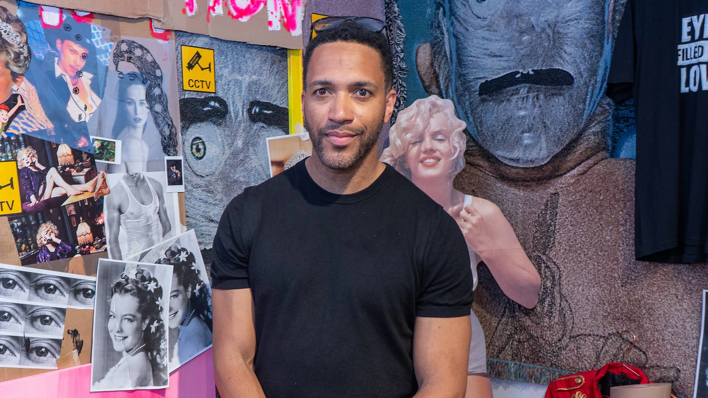Cesar Sampson war begeistert von all der Kunst. 
