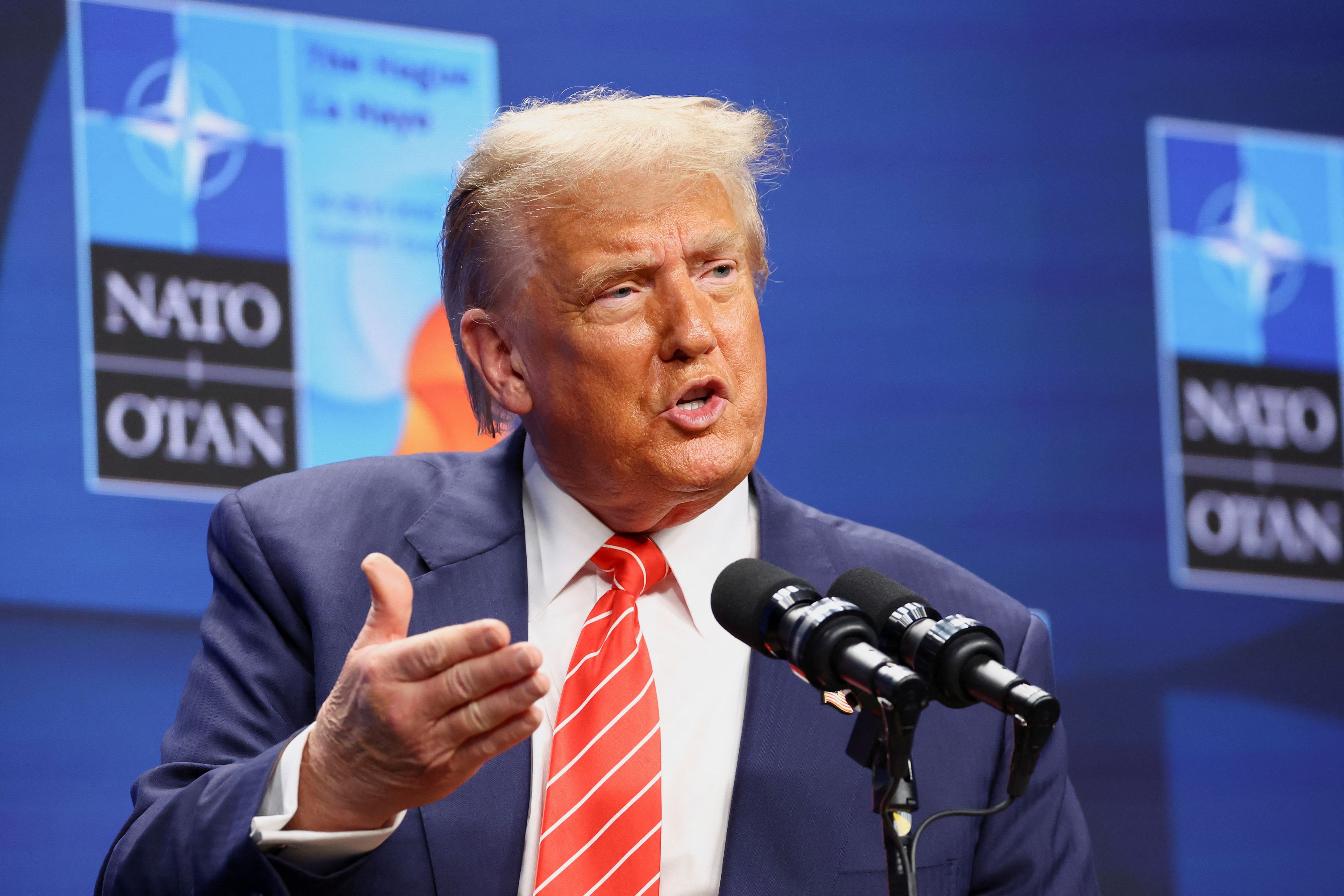 Trump kritisiert Spanien beim NATO-Gipfel.