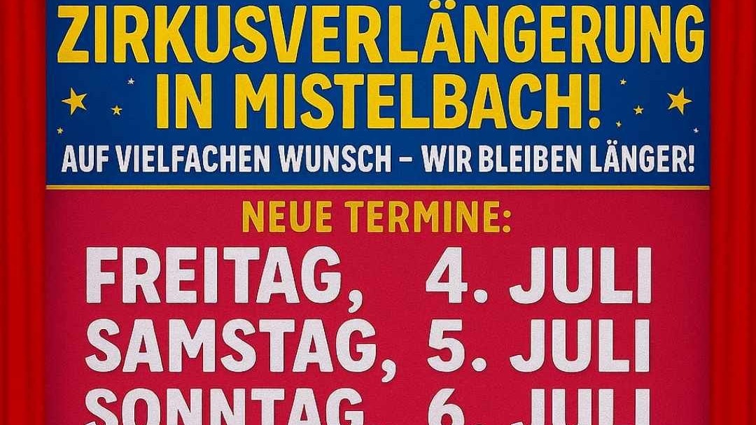 Circus Candy bleibt länger in Mistelbach.