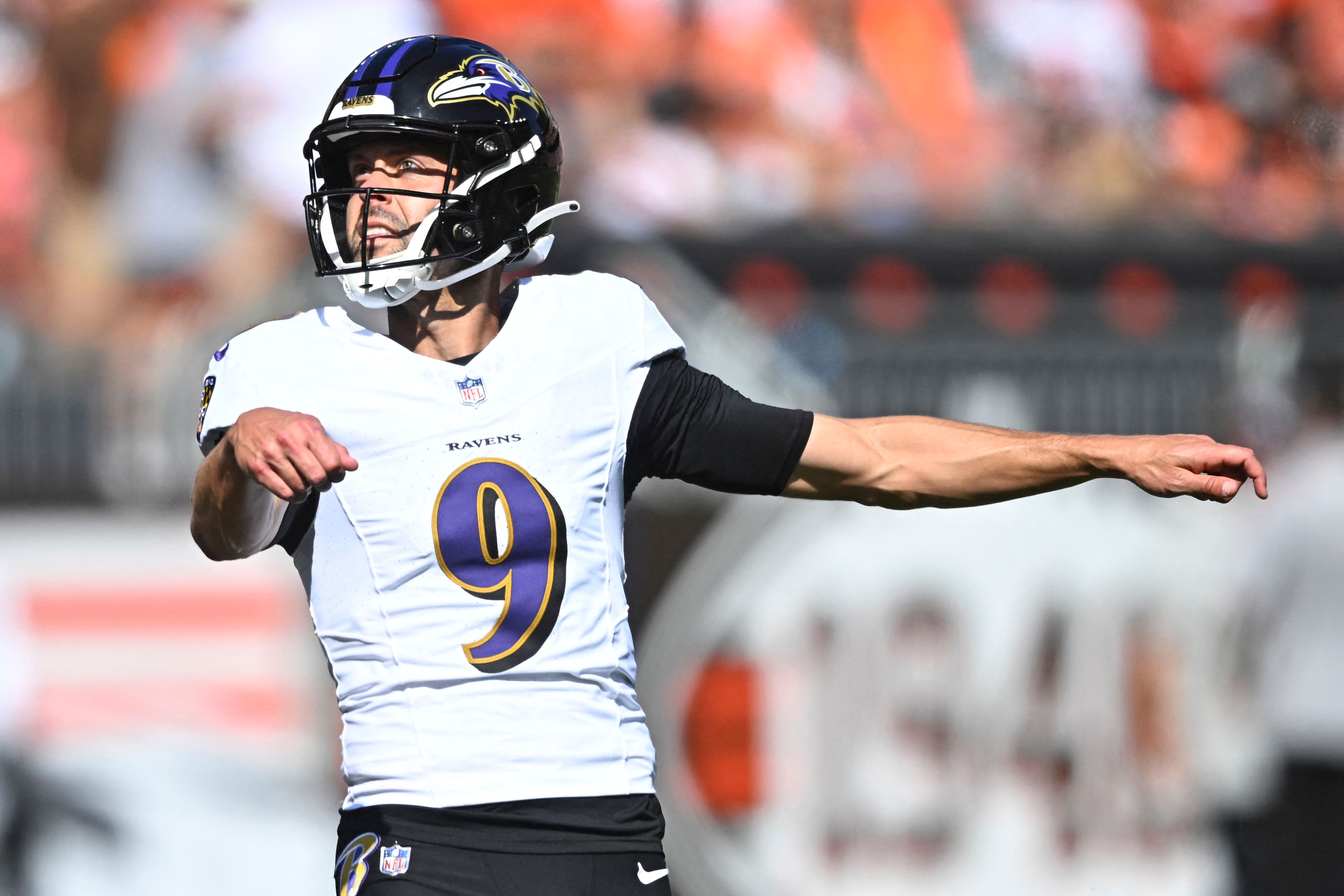Justin Tucker flog bei den Baltimore Ravens raus.