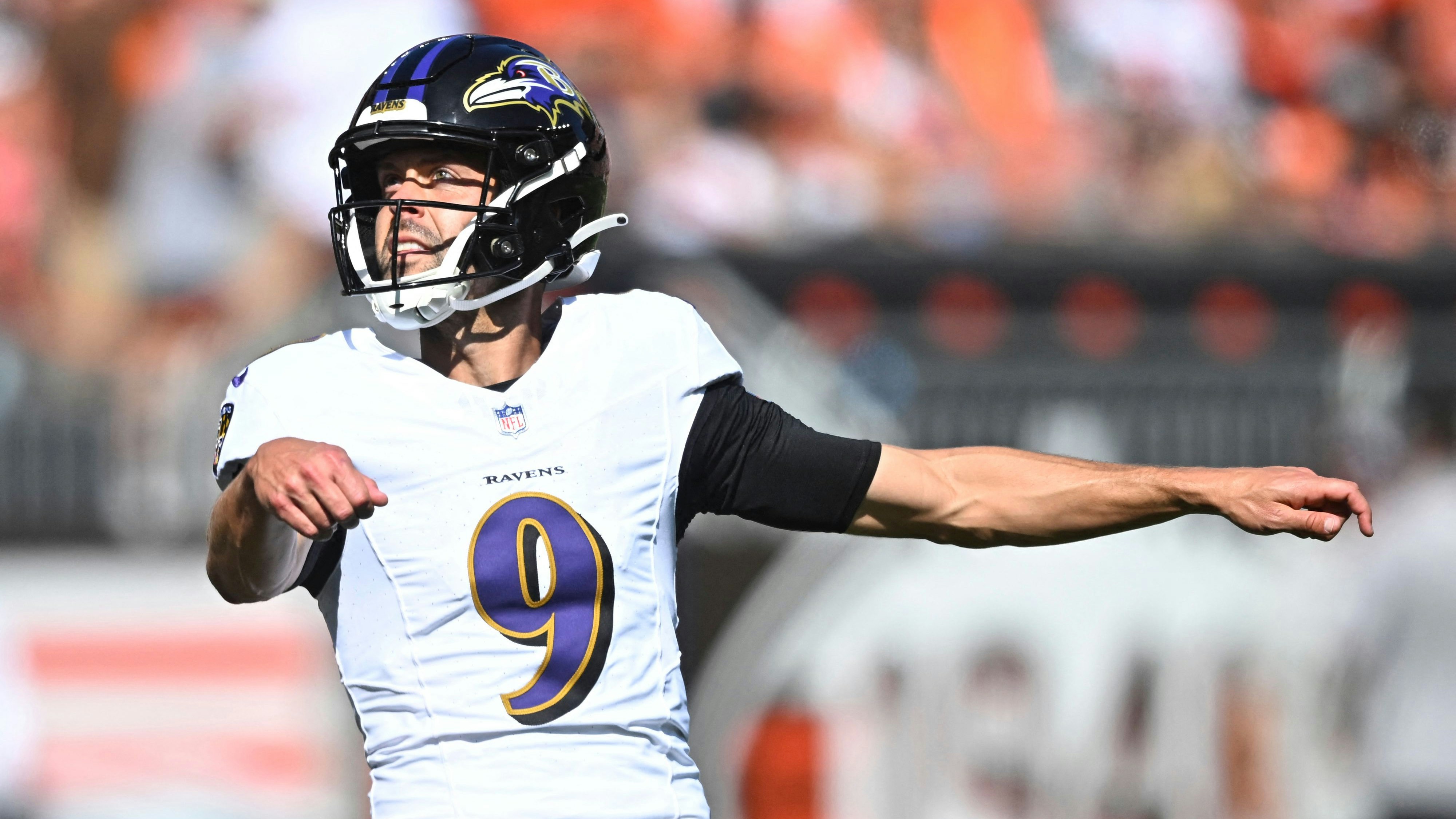 Justin Tucker flog bei den Baltimore Ravens raus.