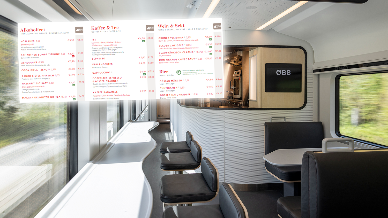 Auf der Karte werden zwei Preise ausgewiesen.