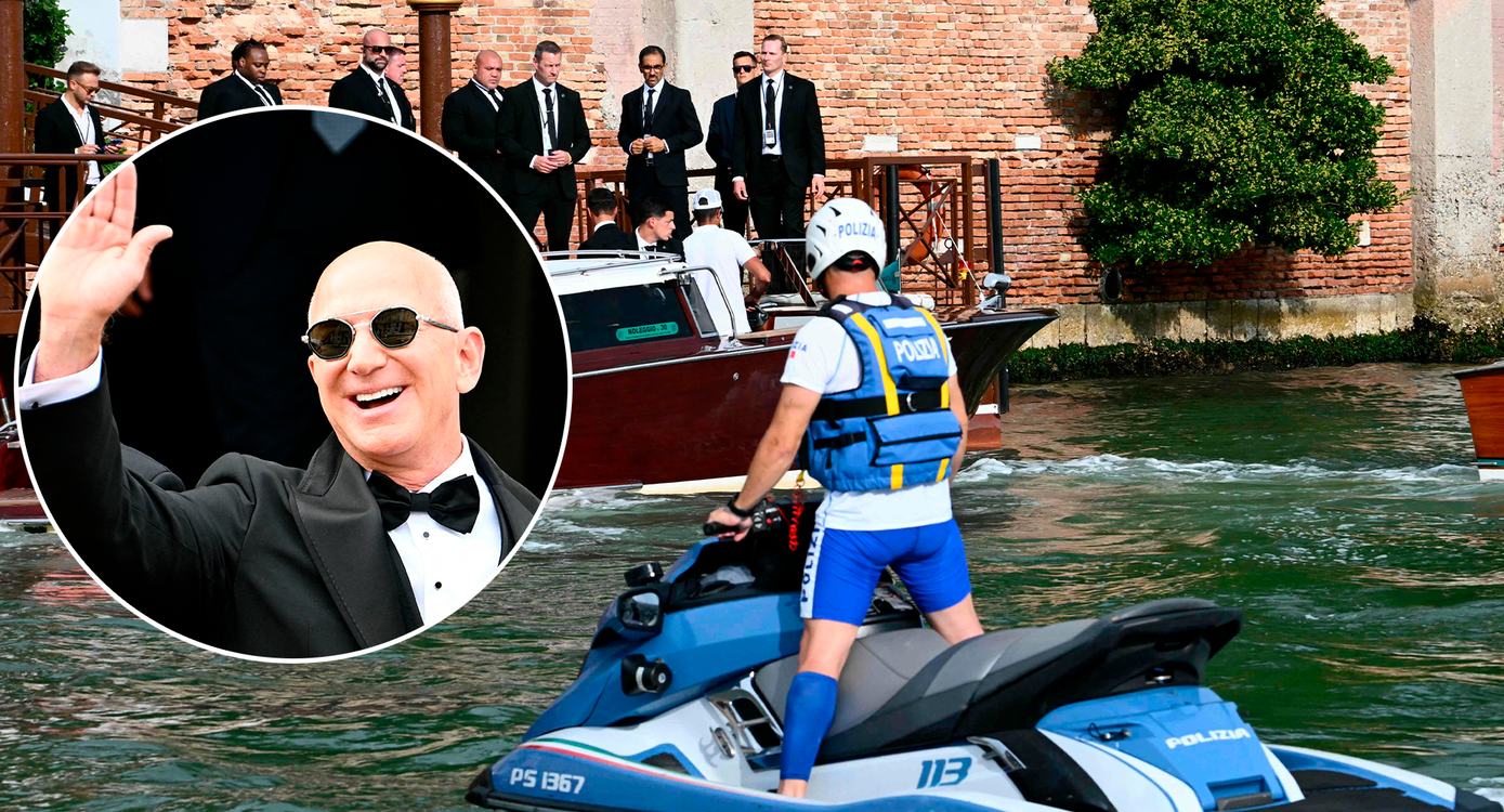 Heute.at - Bräutigam Bezos ist da – Polizei kommt auf Jetskis