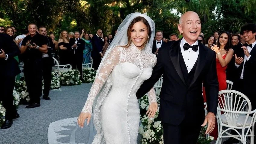 So haben Jeff Bezos und Lauren Sánchez geheiratet
