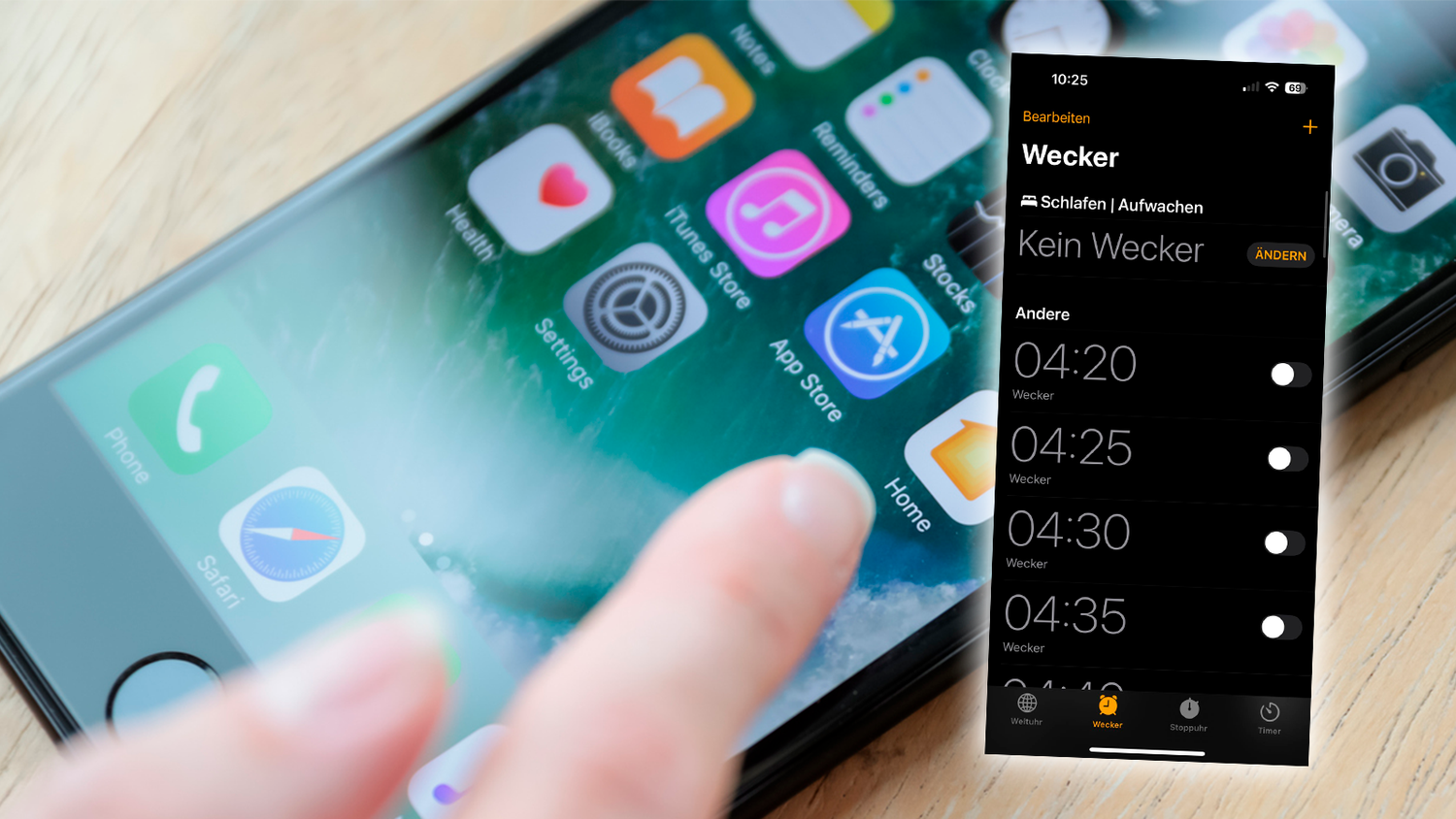 In iOS 26 schaut das Pop-up beim Wecker komplett anders aus. (Symbolbild)