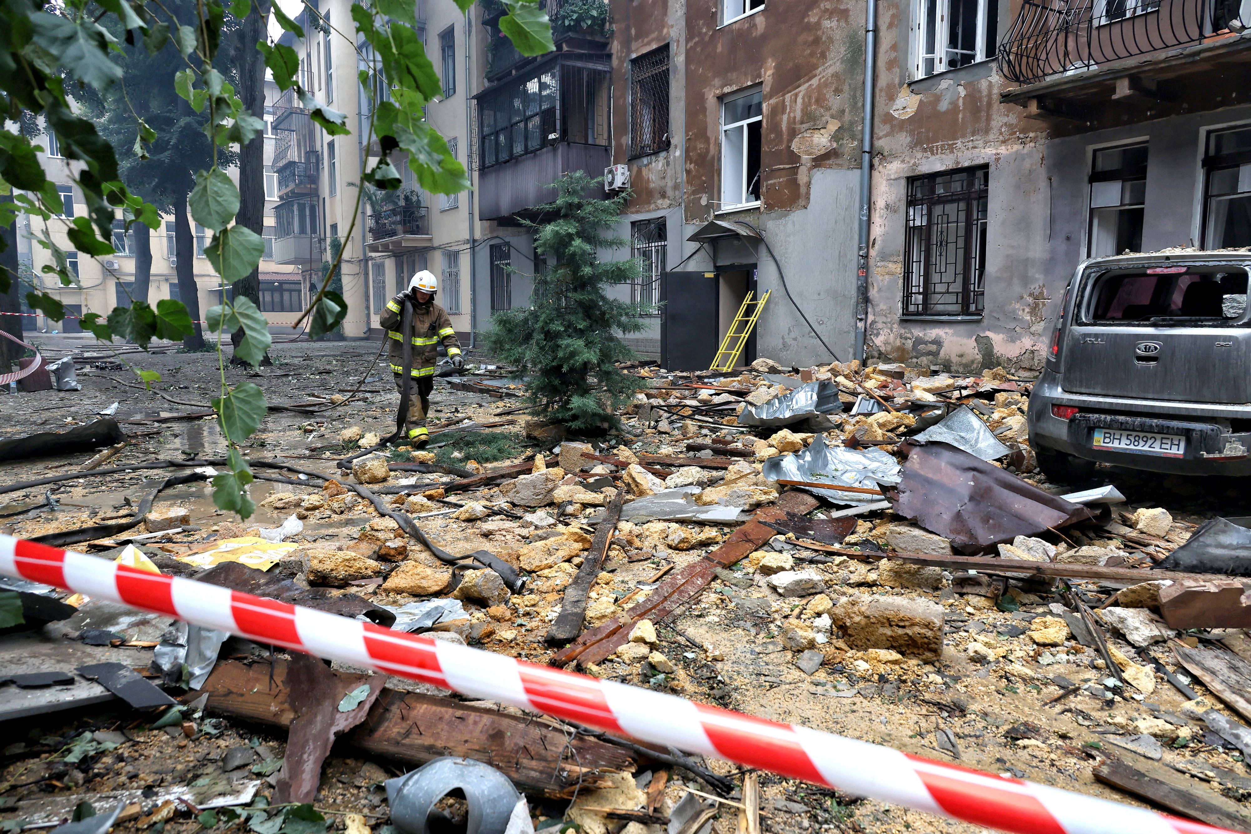 Immer wieder kommt es zu russischen Angriffen auf die Hafenstadt. (Symbolbild)