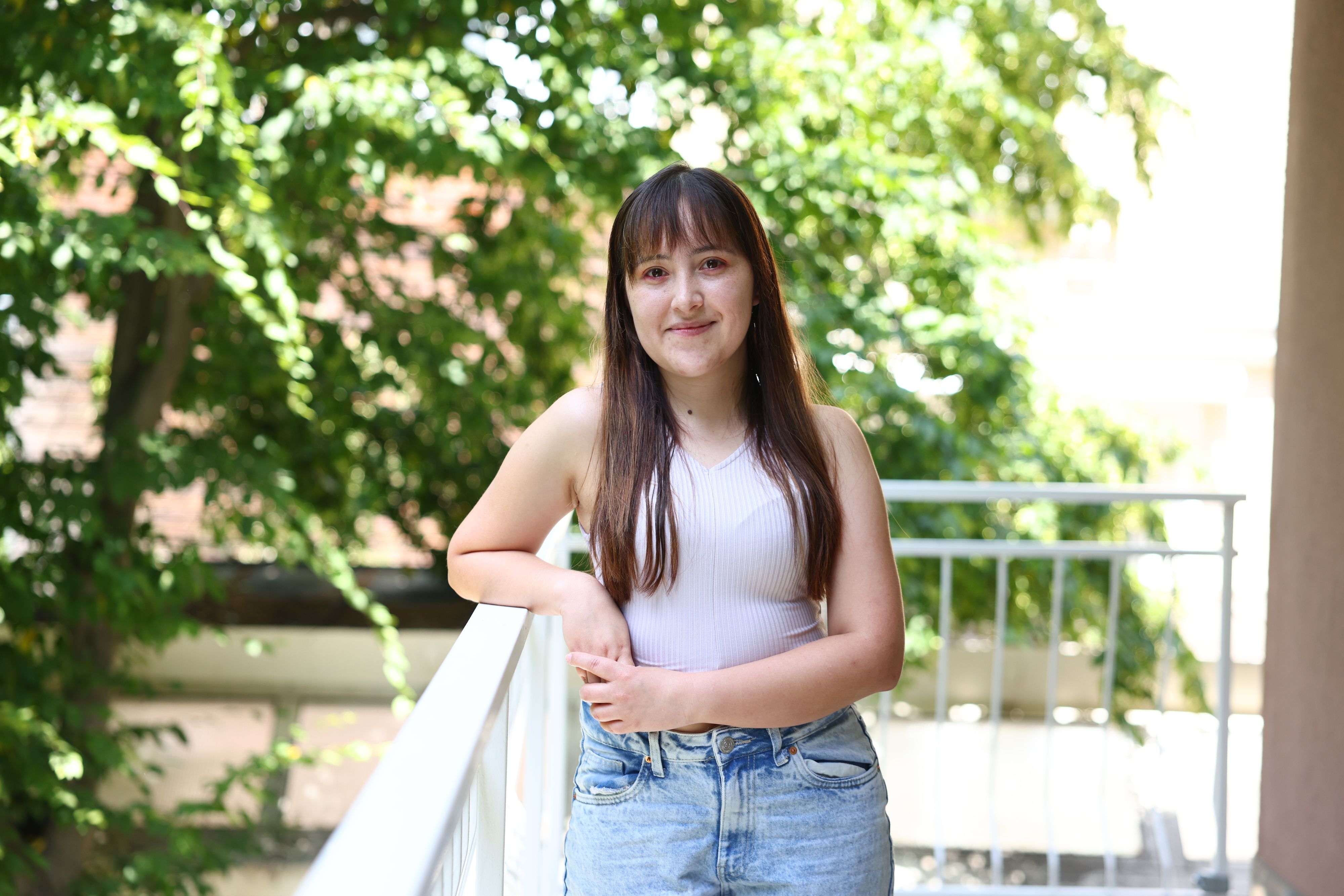 Lesly Geraldyn Guevara Domingue aus Kolumbien arbeitet als Pflegerin in Wien.