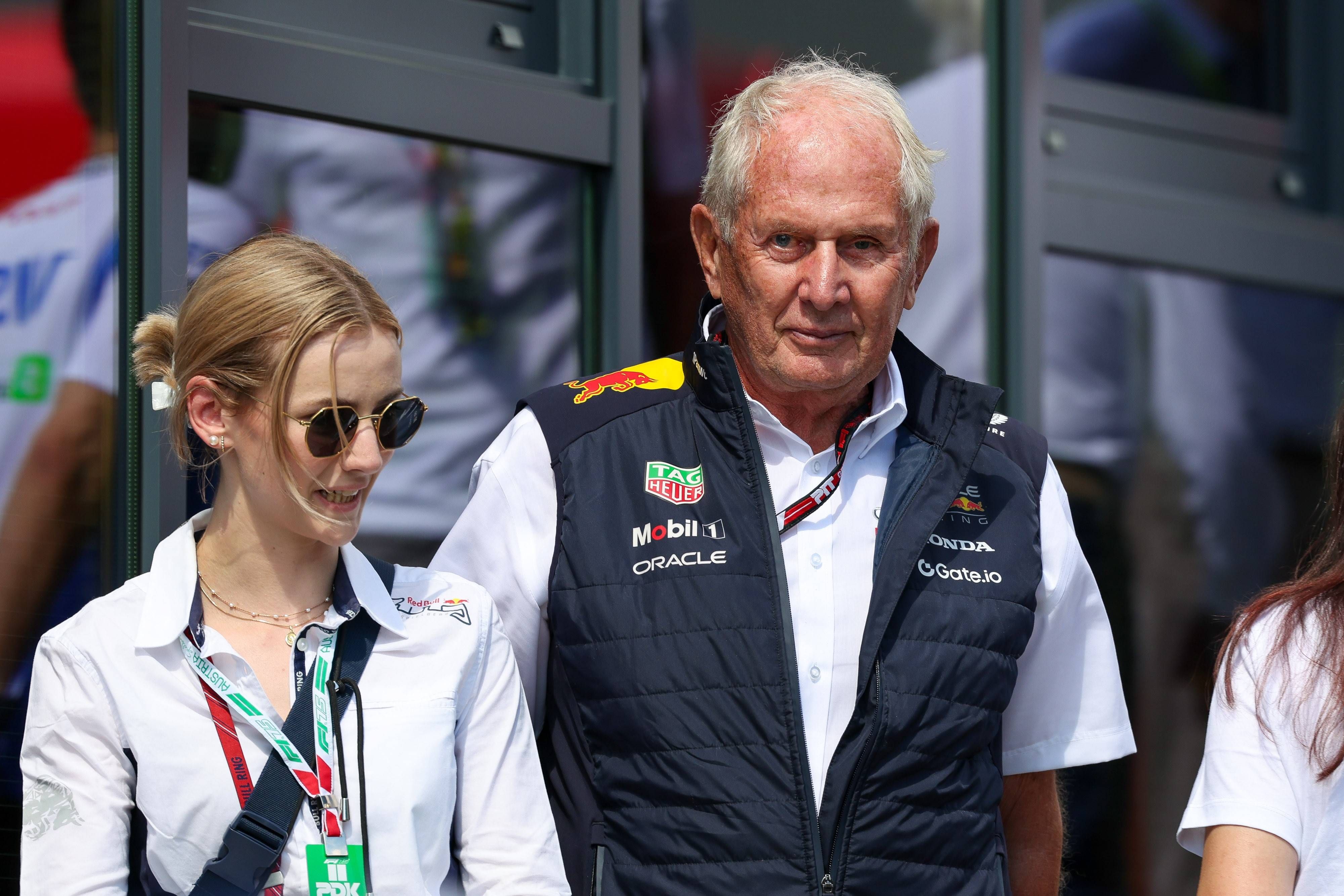 Helmut Marko war schon besser aufgelegt.