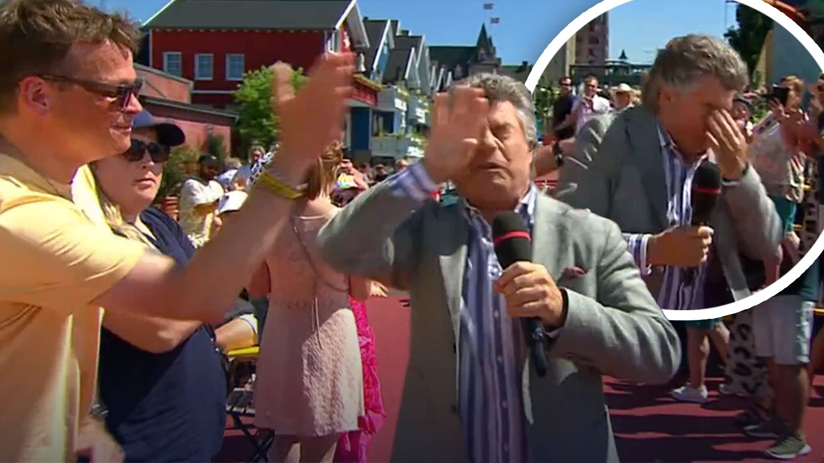 Andy Borgs Schlag ging etwas daneben...